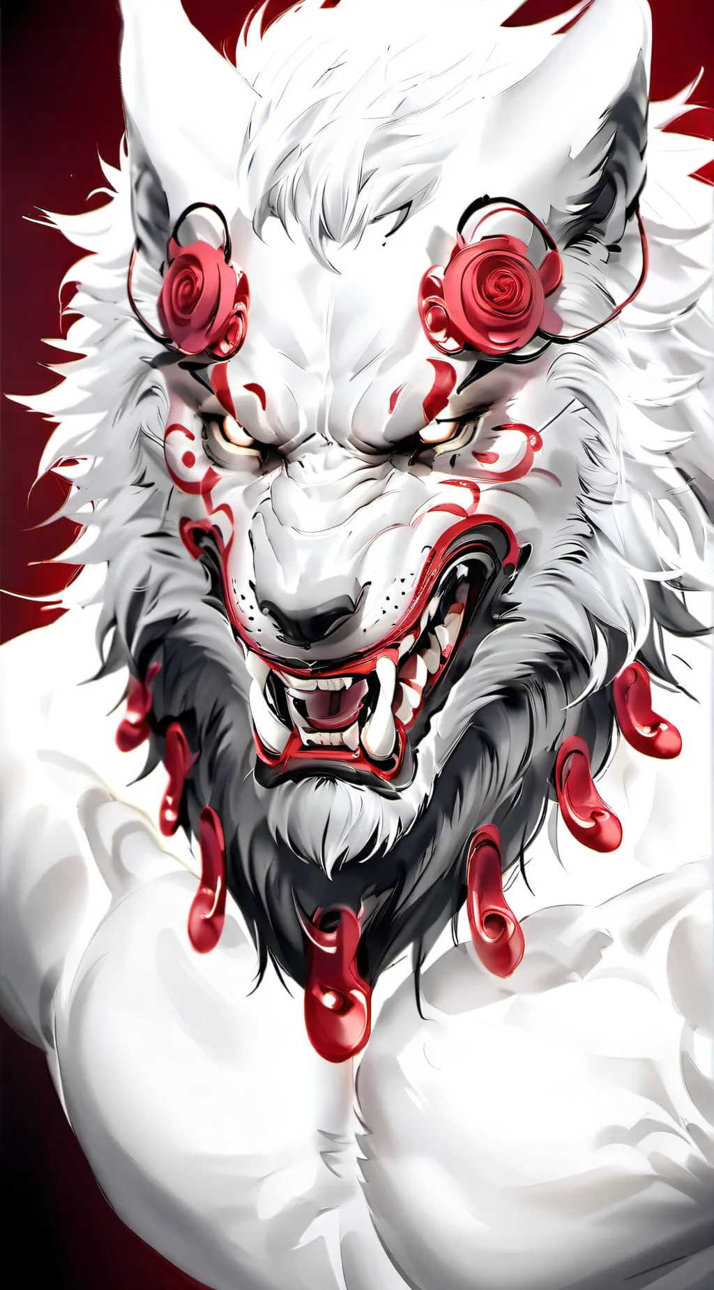 ai character: white background