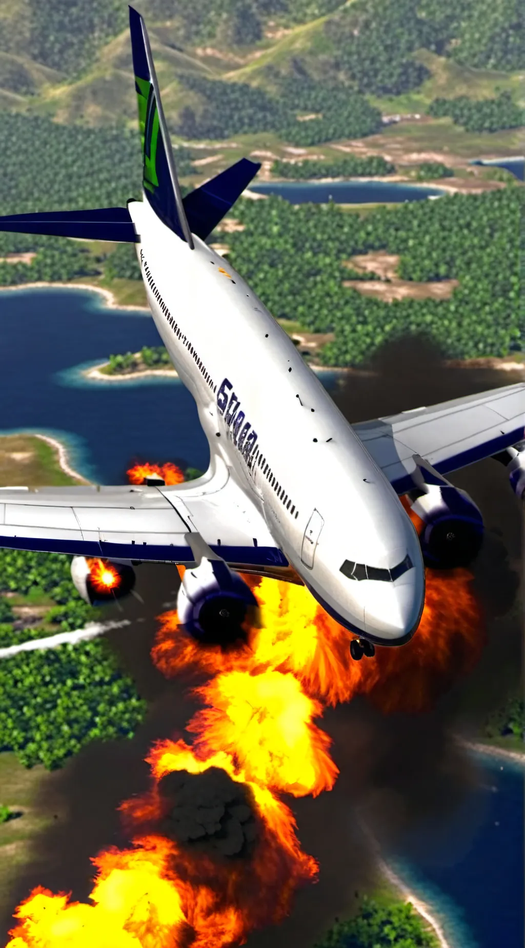 ai character: Taca 110 landing background