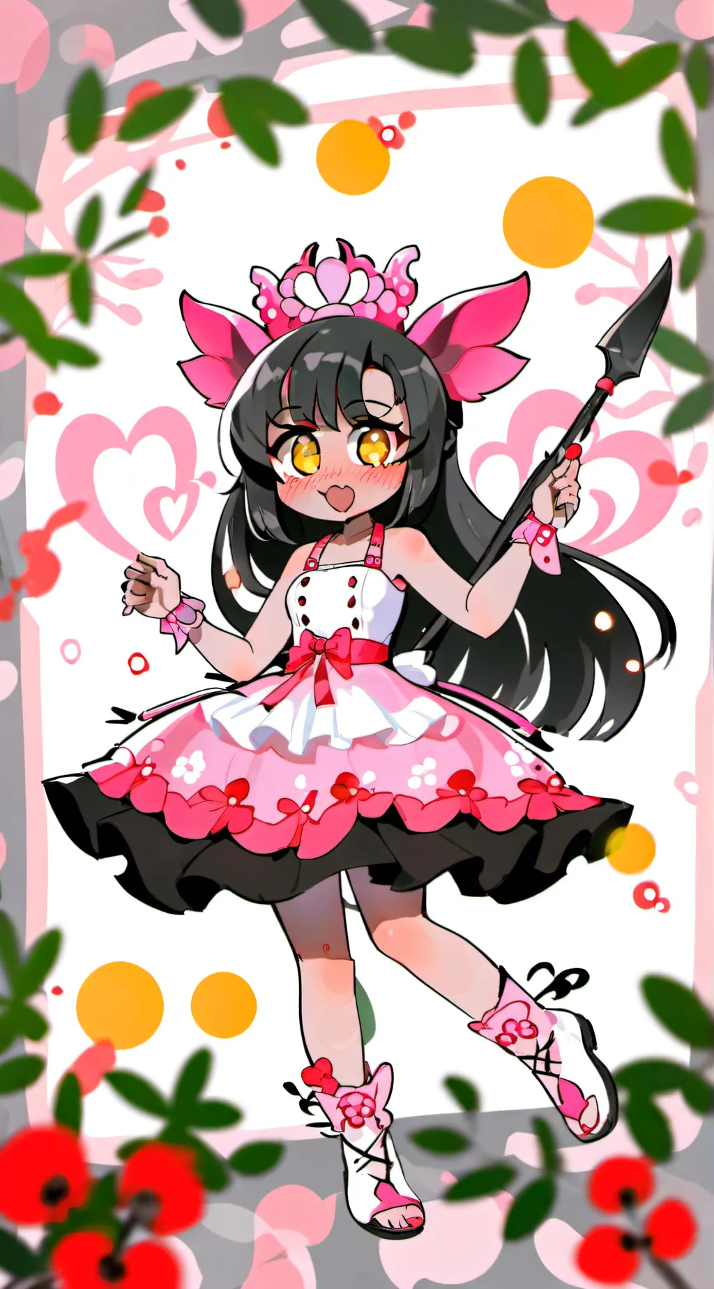 ai character: Luna Bloom background