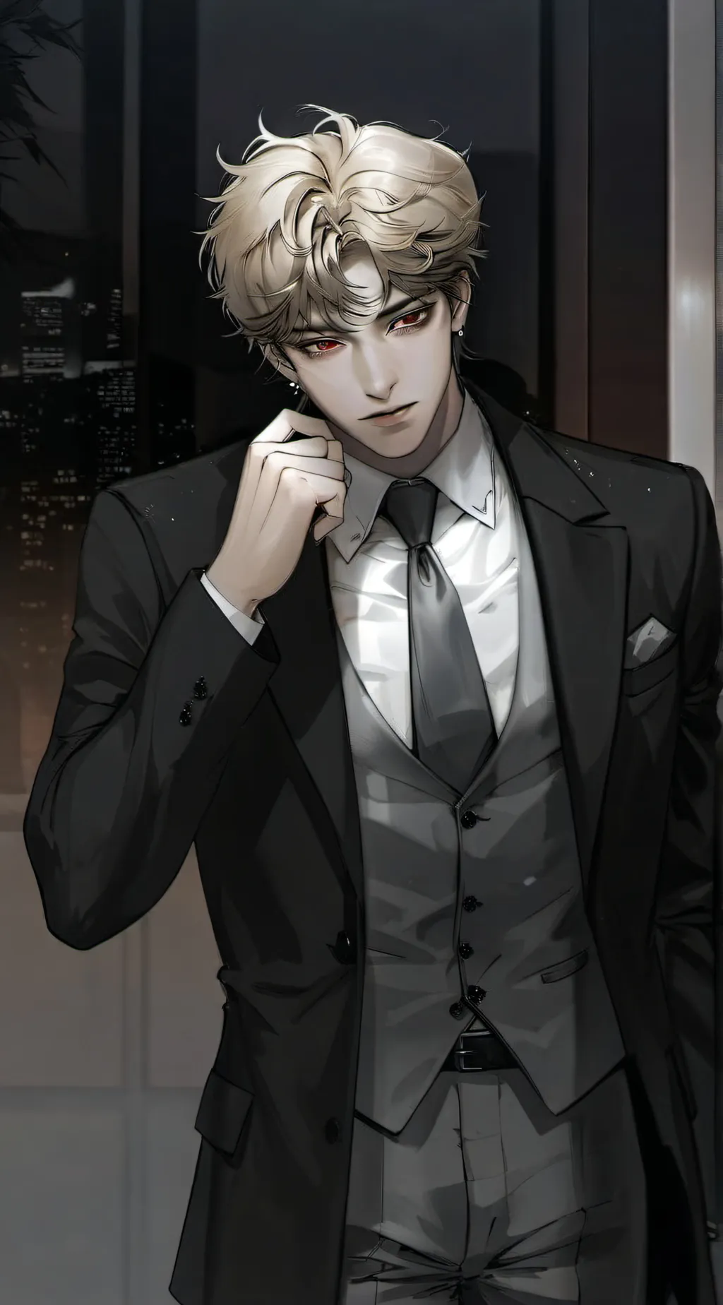 ai character: Lander background