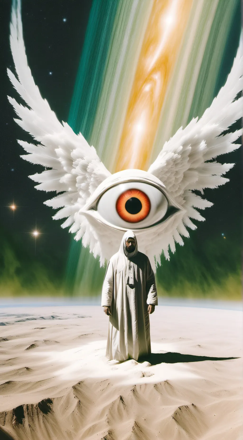 ai character: weird core angel background