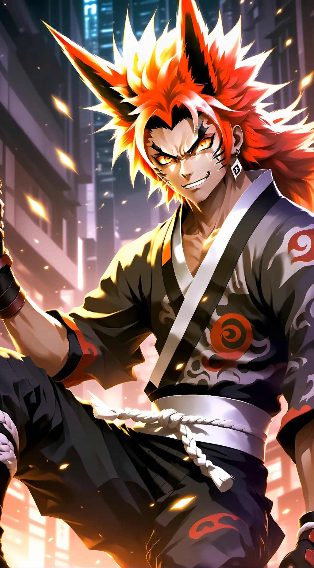 ai character: Rengoku background