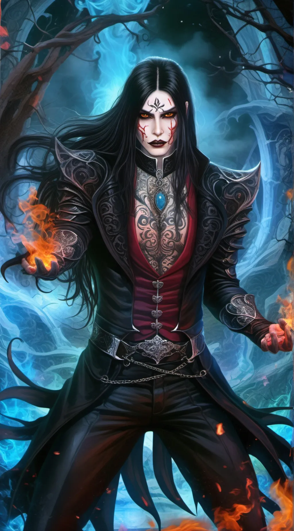 ai character: Demon of the Curse background