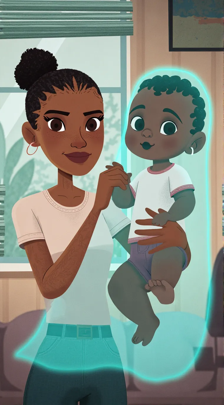 ai character: Your mom  Maya background