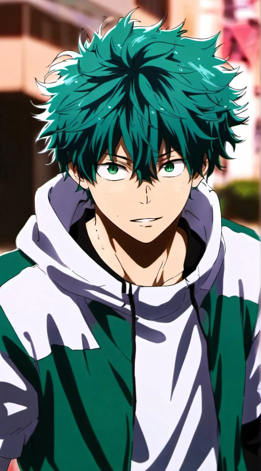 ai character: Izuku midoriya  background