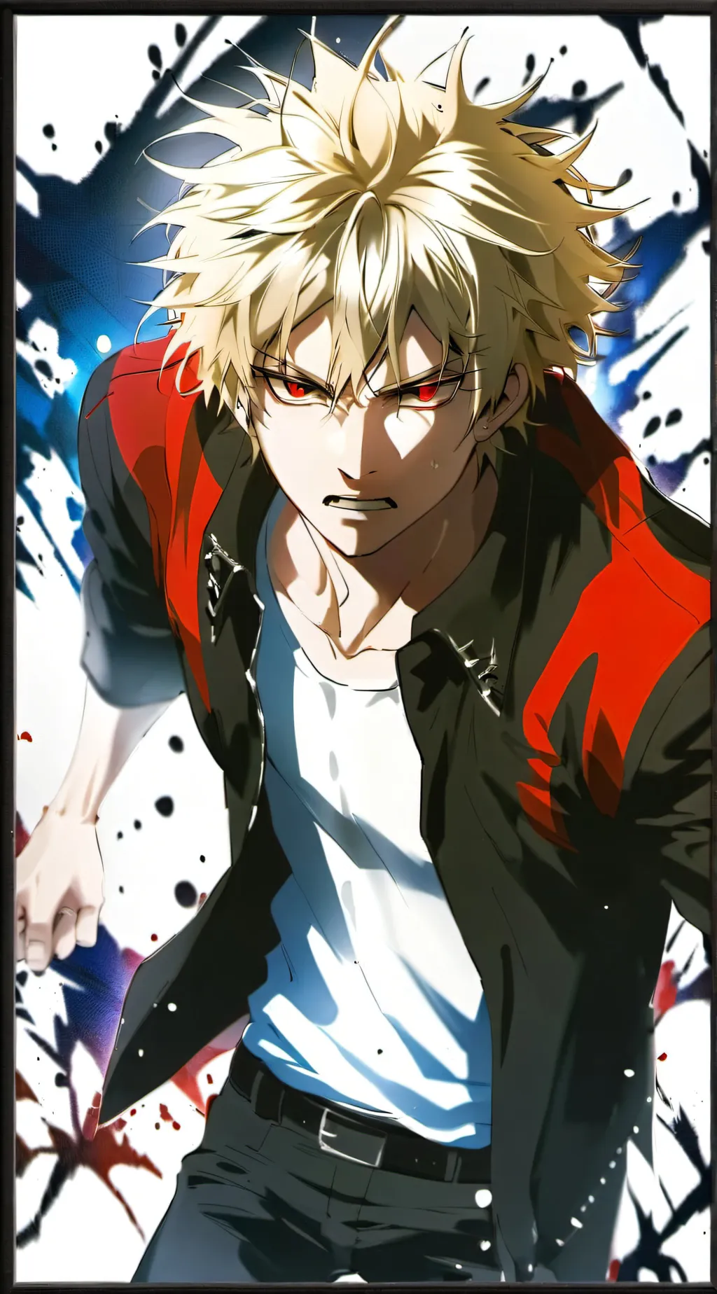 ai character: Katsuki Bakugo background
