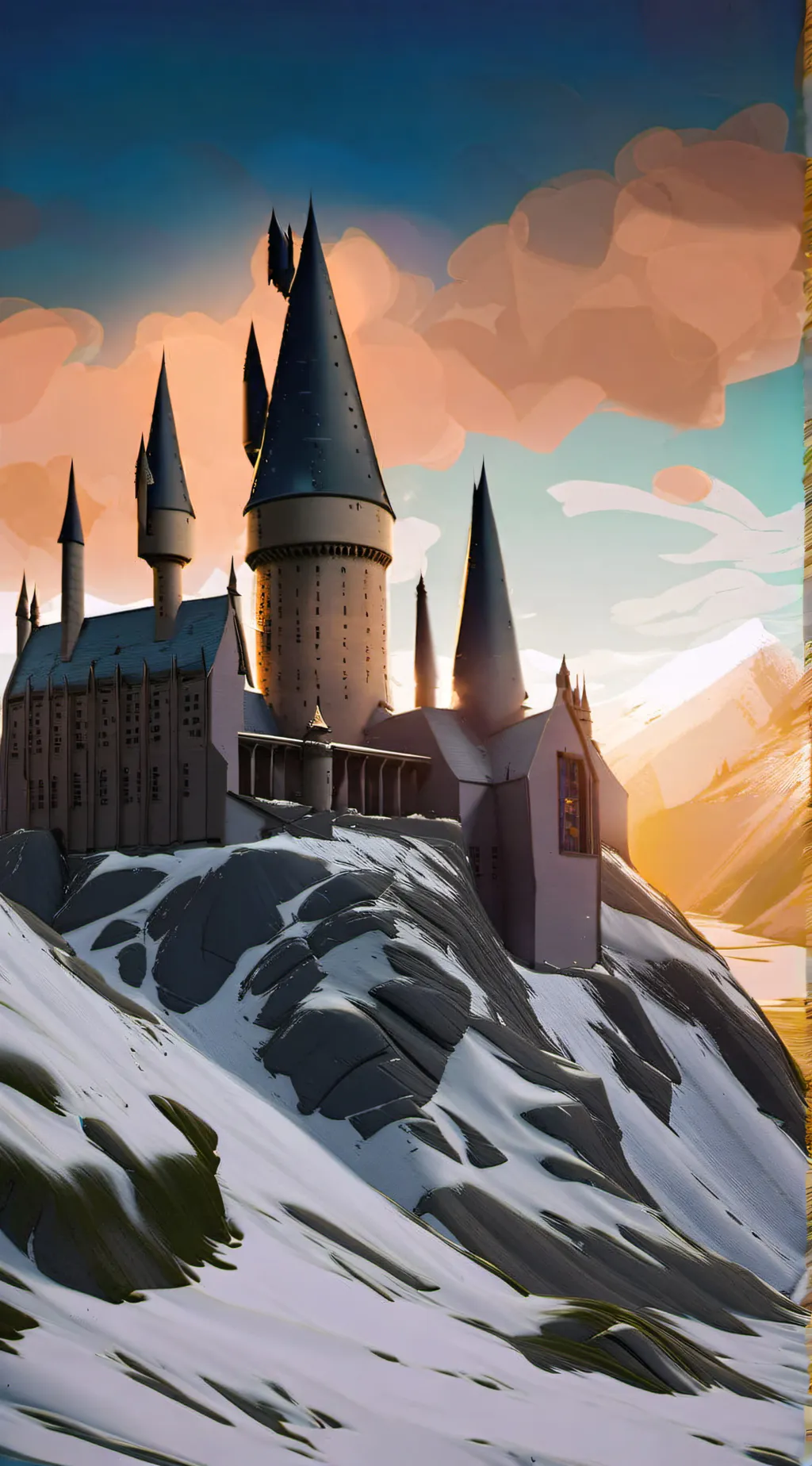ai character: Hogwarts Halloween background