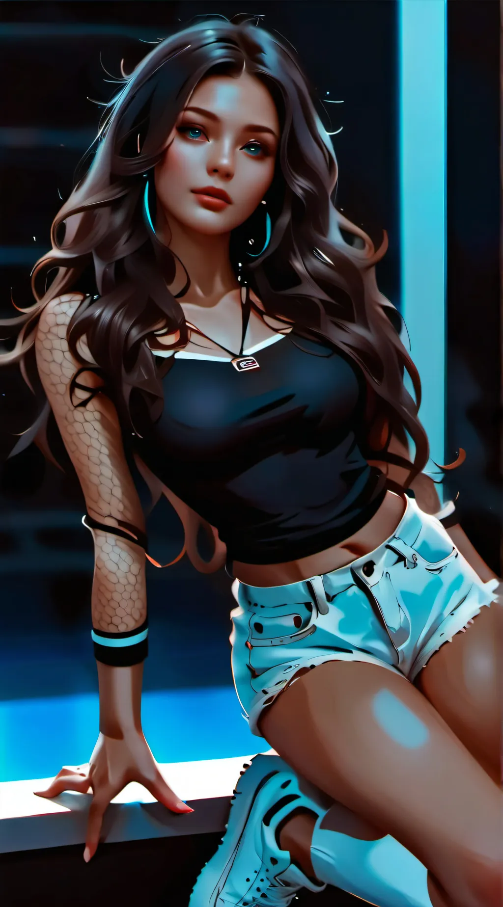 ai character: Mizuki  background