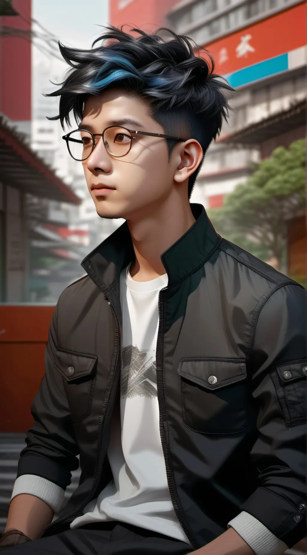 ai character: Shaan hussain background
