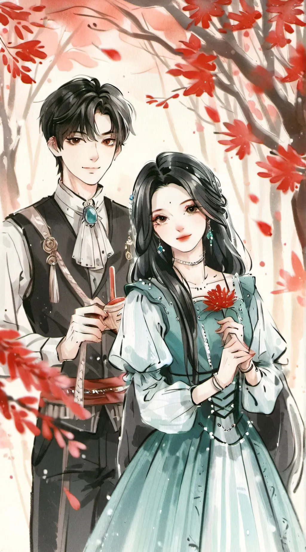 ai character: Andy and Leyley background