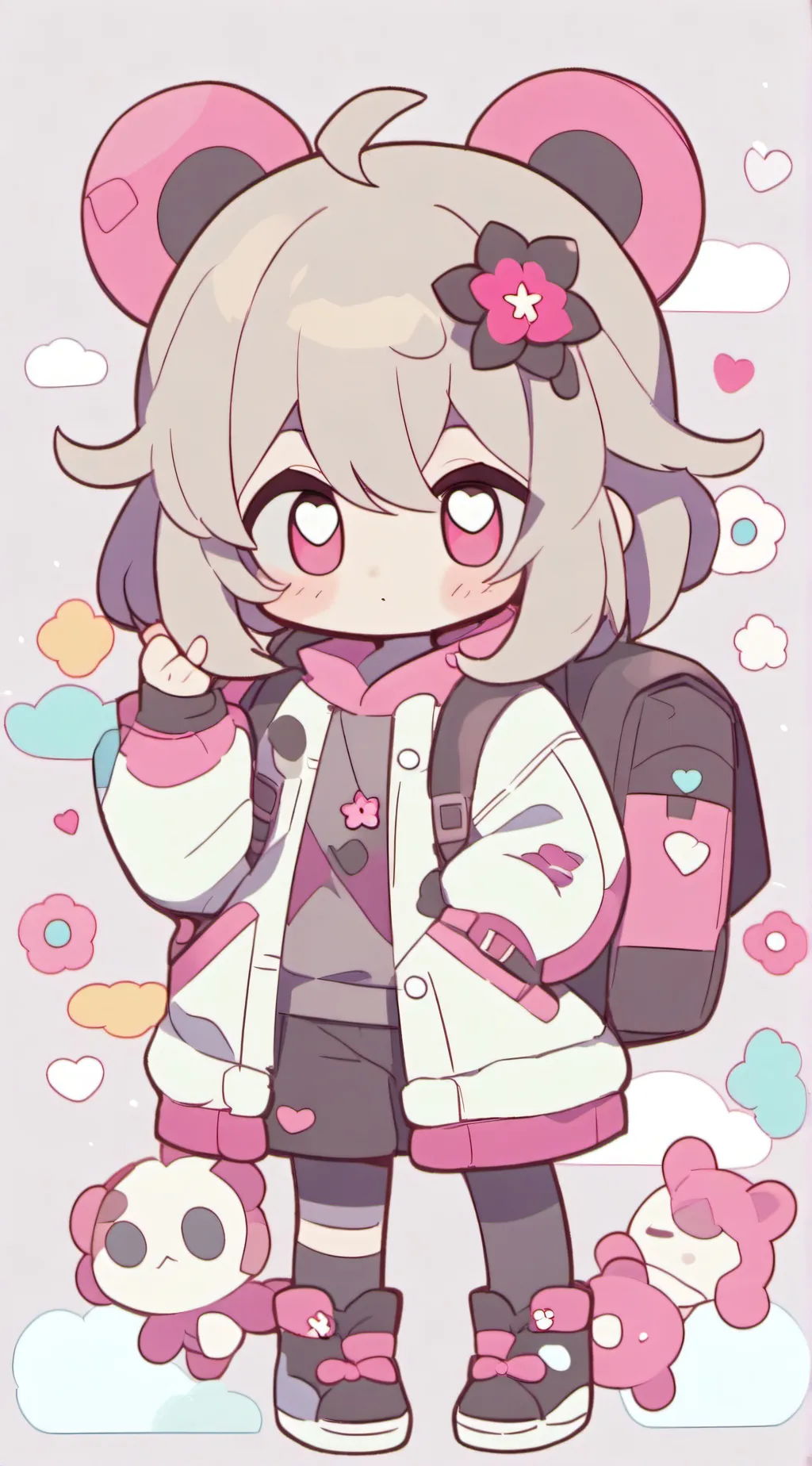 ai character: Sky sprunki background