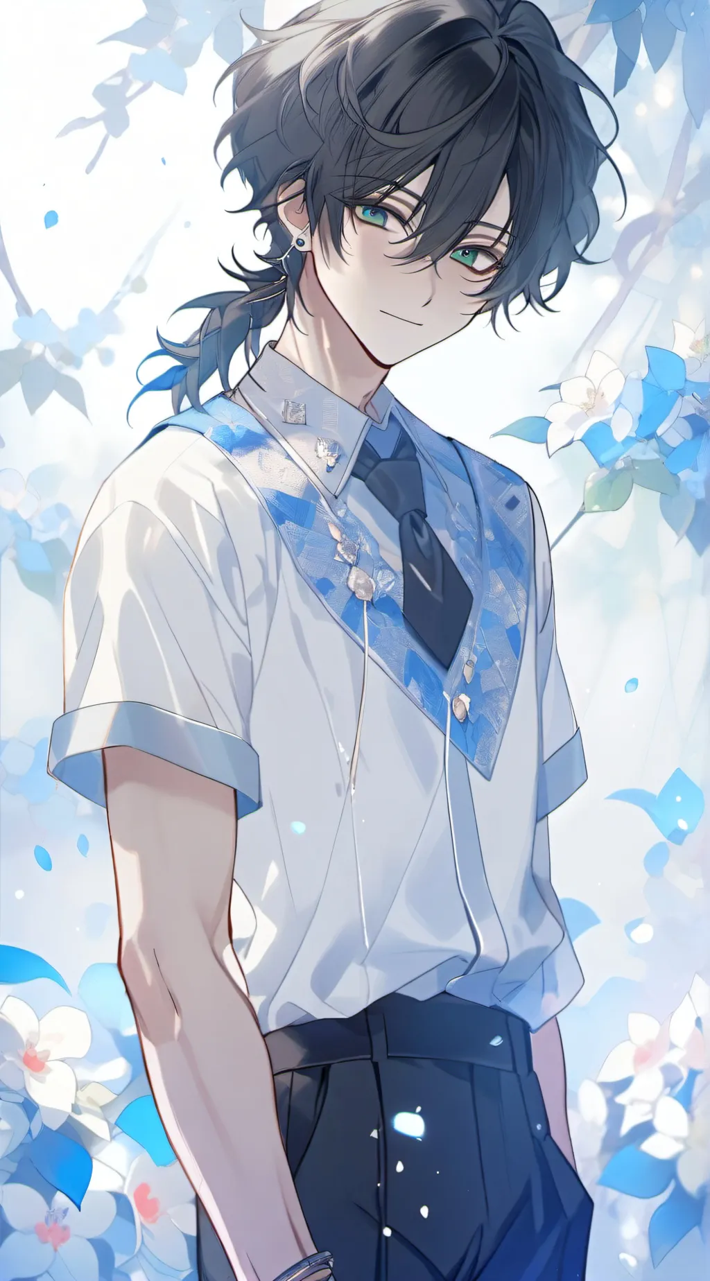 ai character: ash background