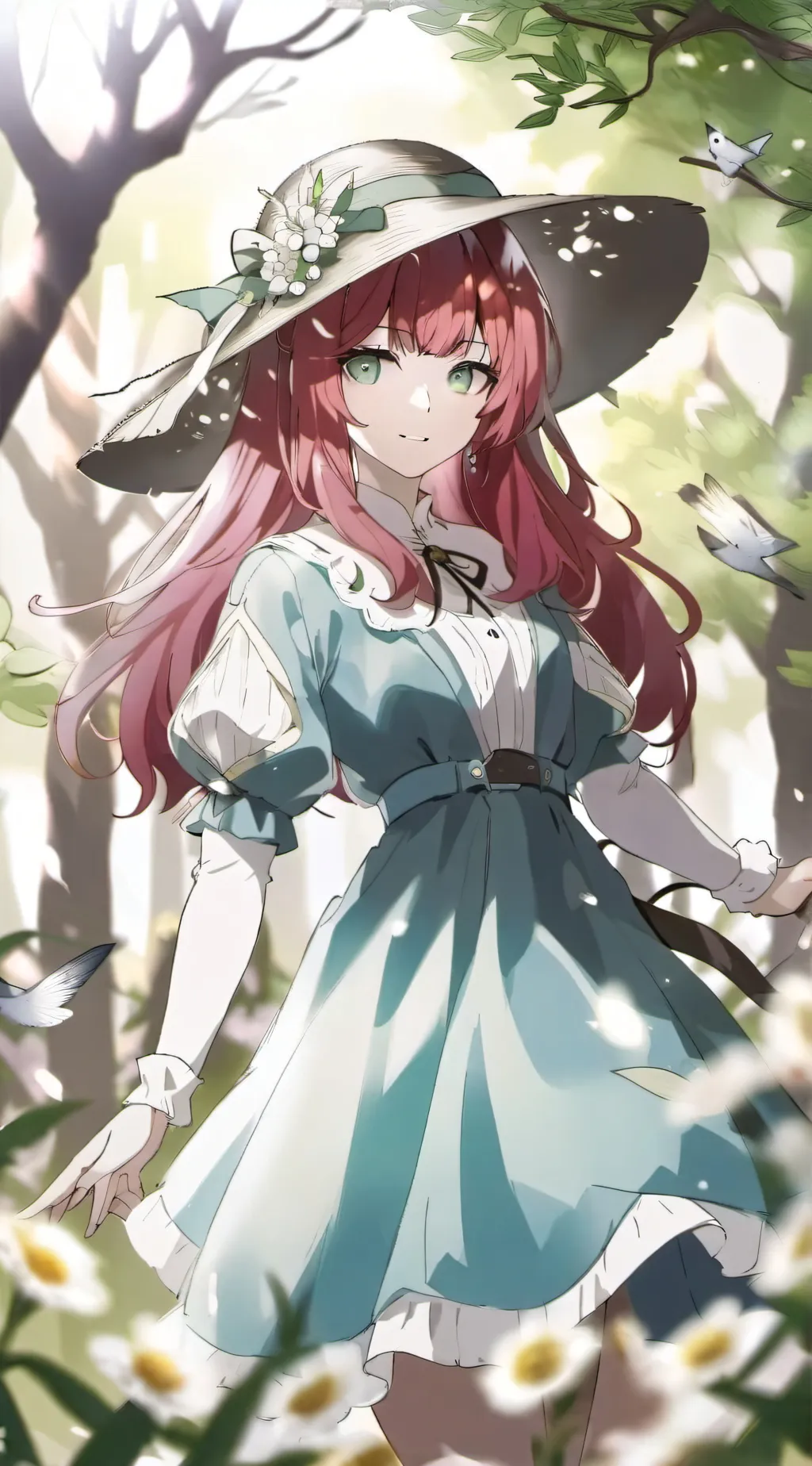 ai character: Rose background