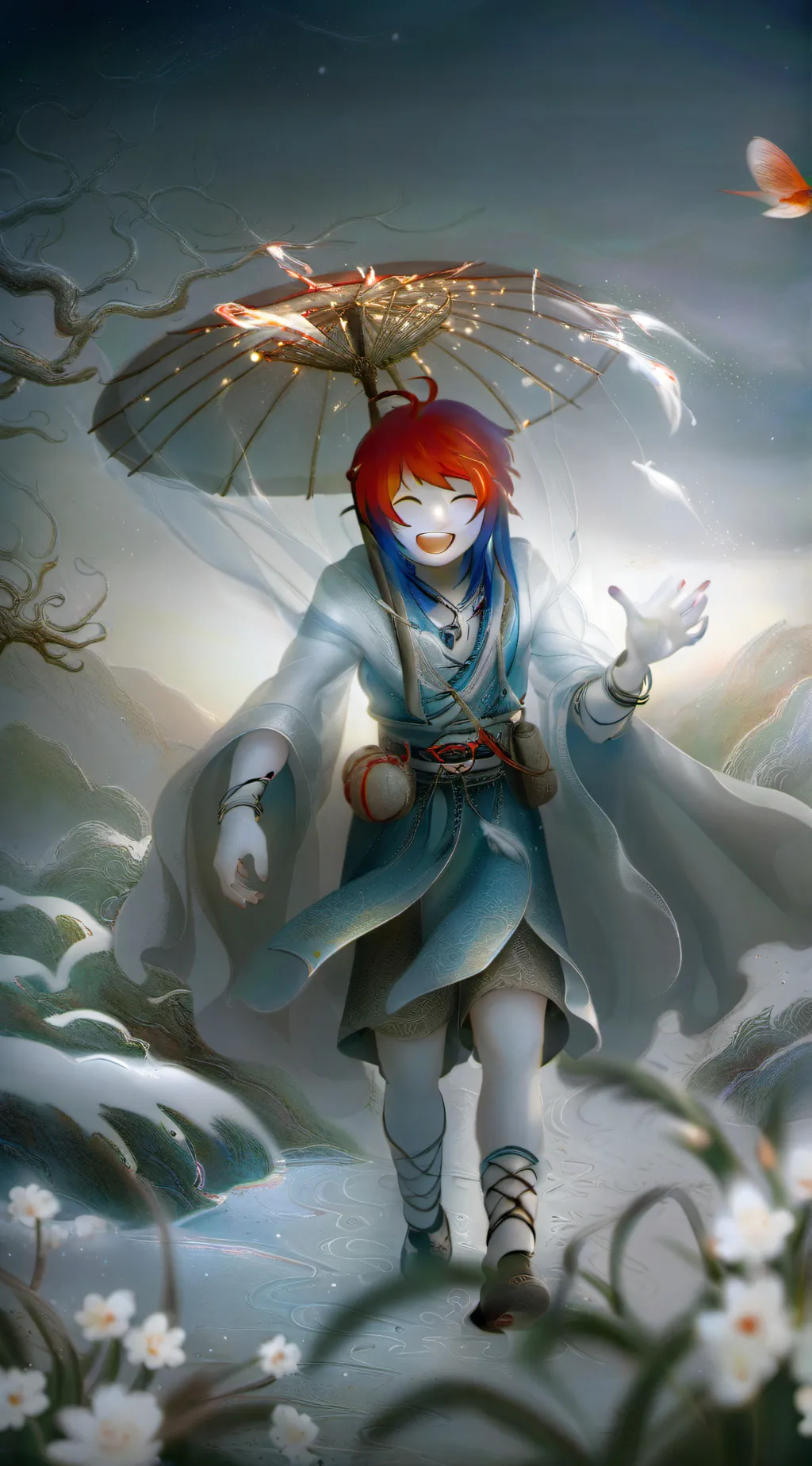 ai character: eye color background