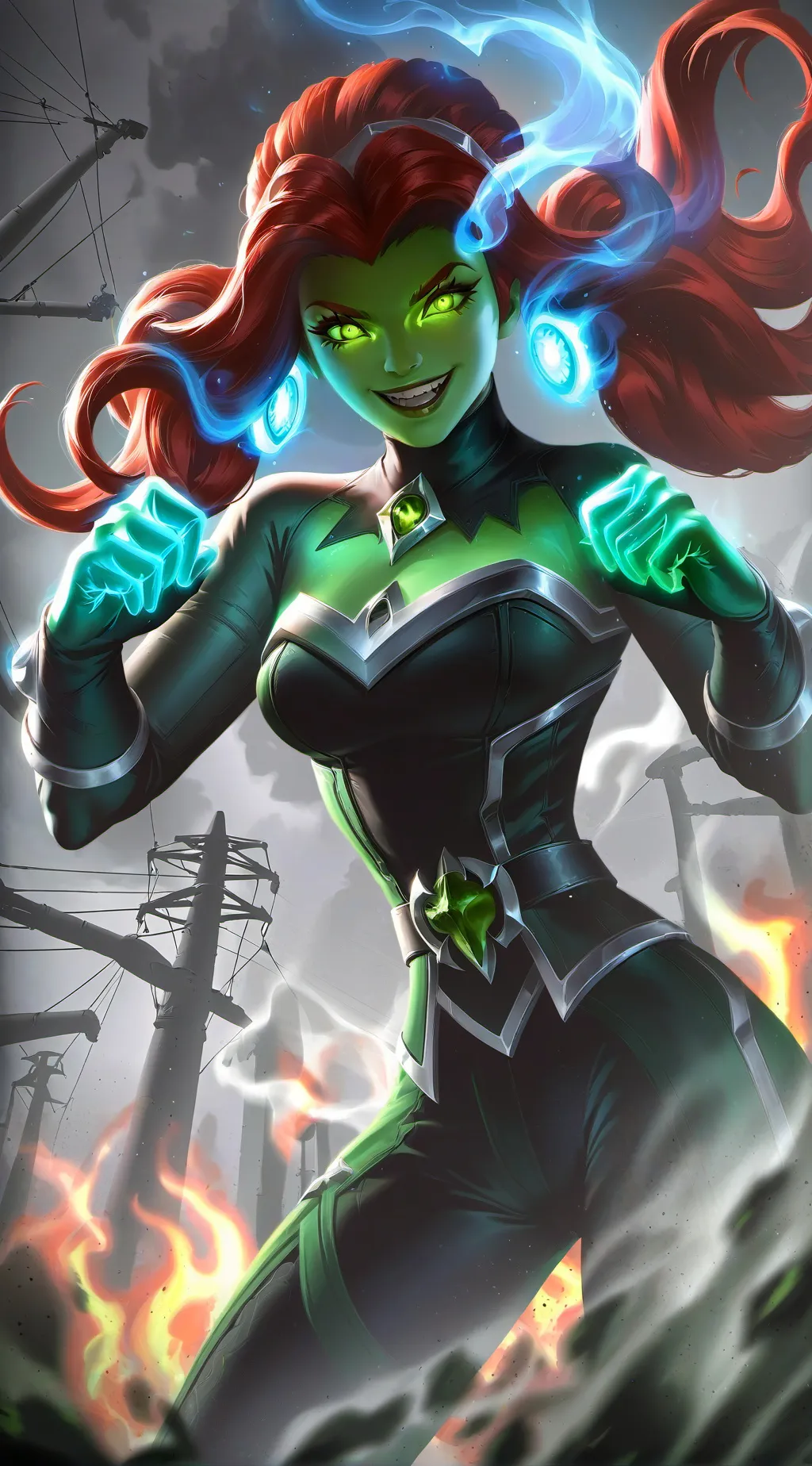 ai character: gem background
