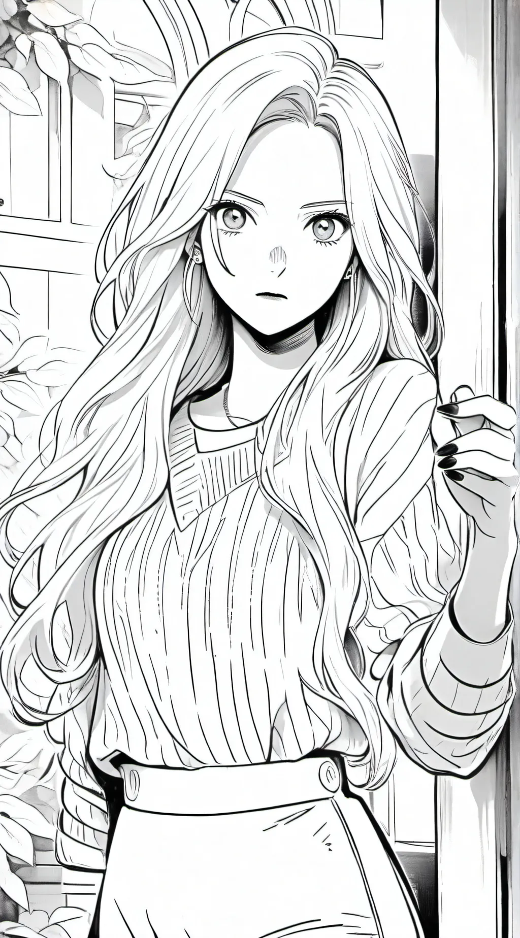 ai character: The Tall Lady background