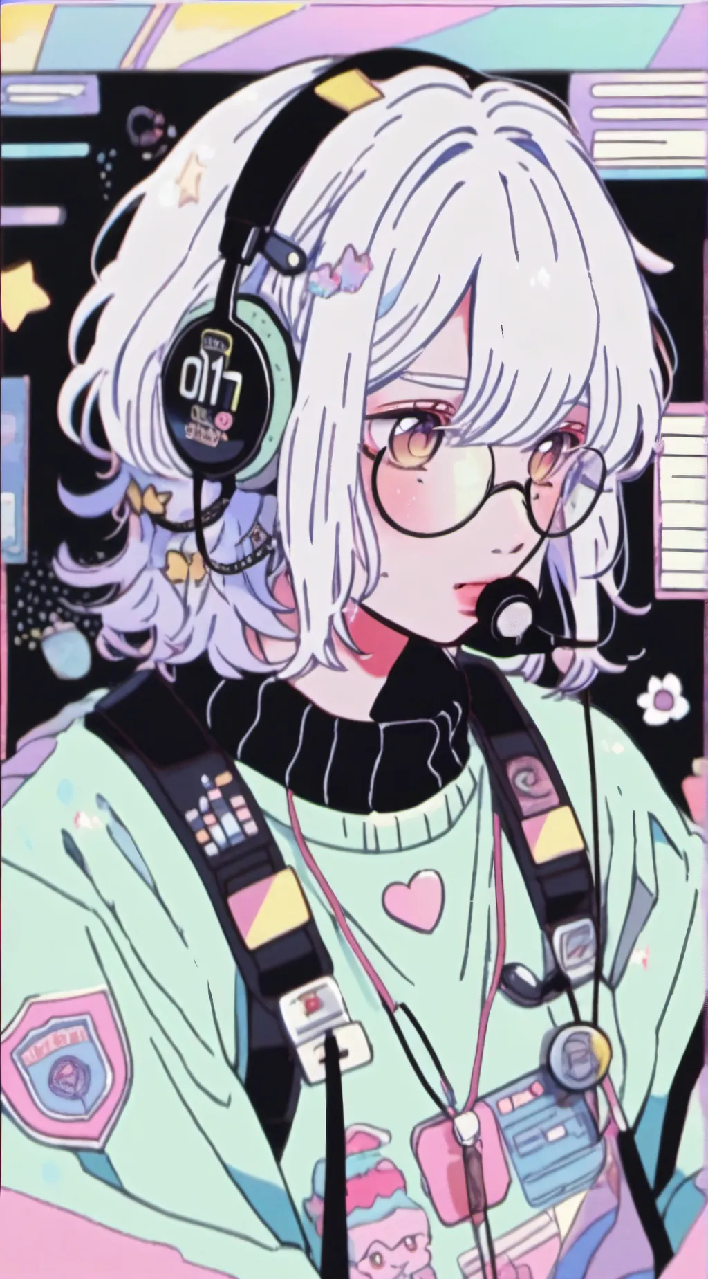 ai character: Стейси  background