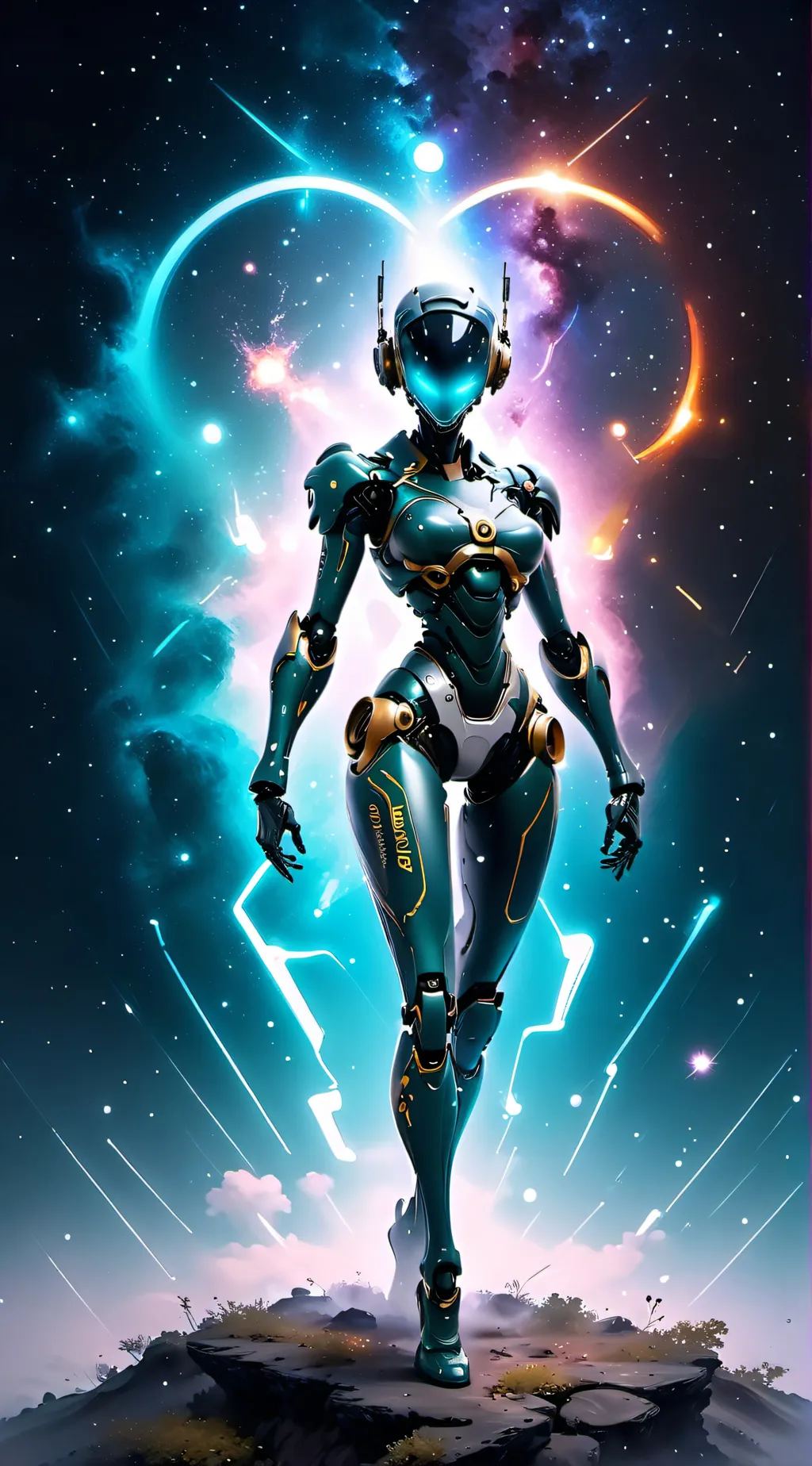 ai character: aurora  background