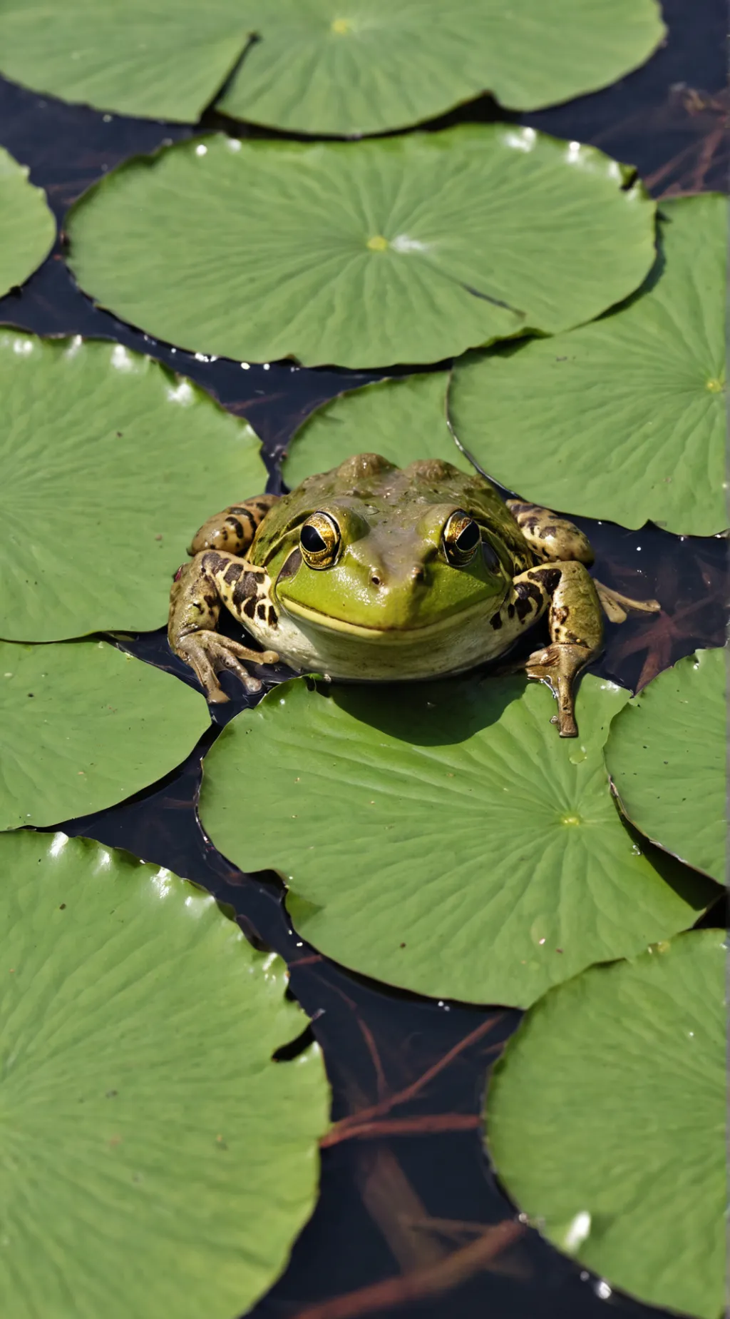 ai character: Frog background
