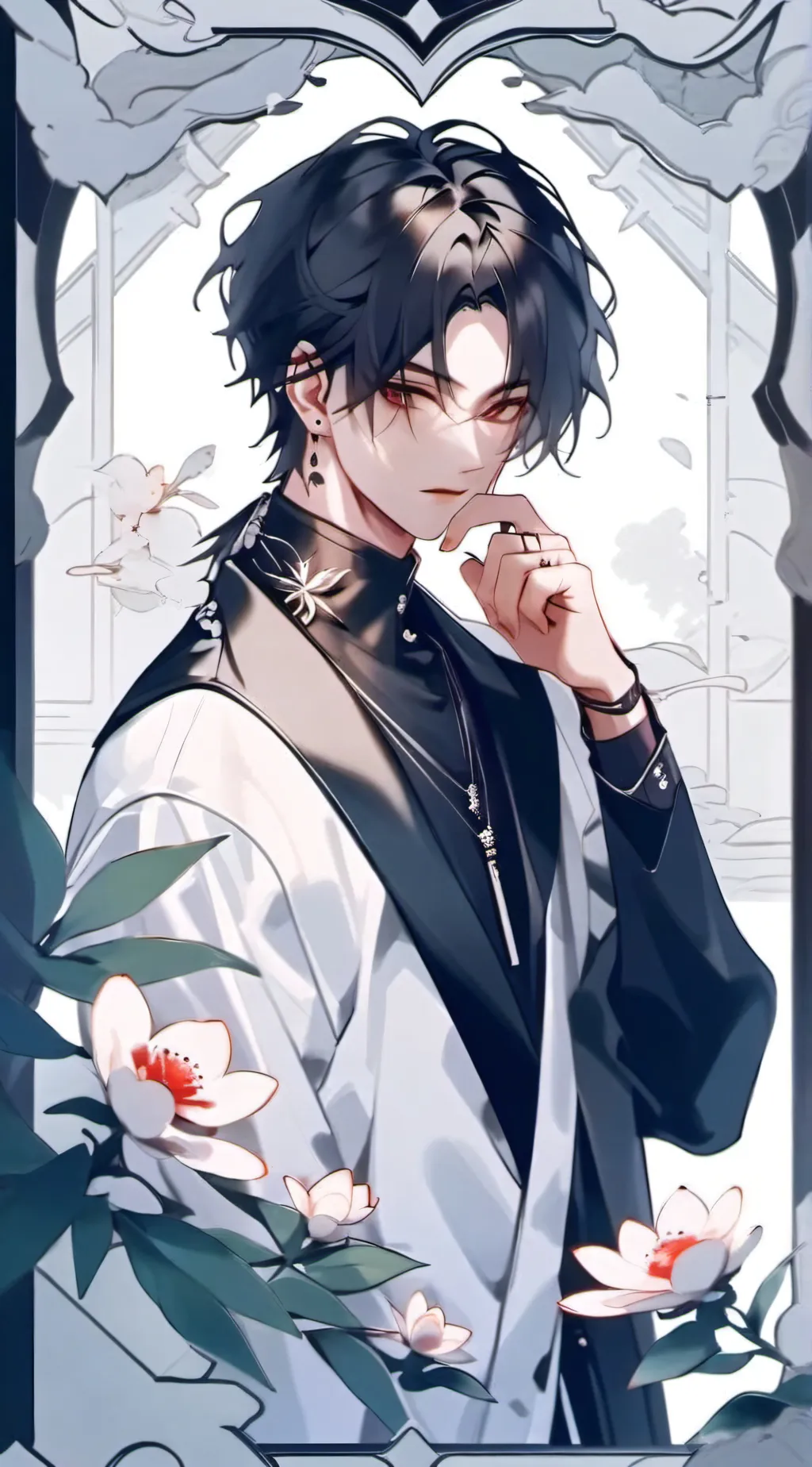 ai character: Damon  background