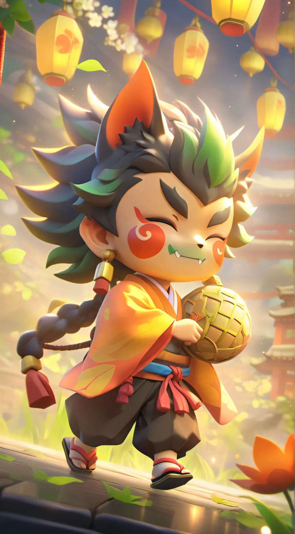 ai character: Demon Slayer m background