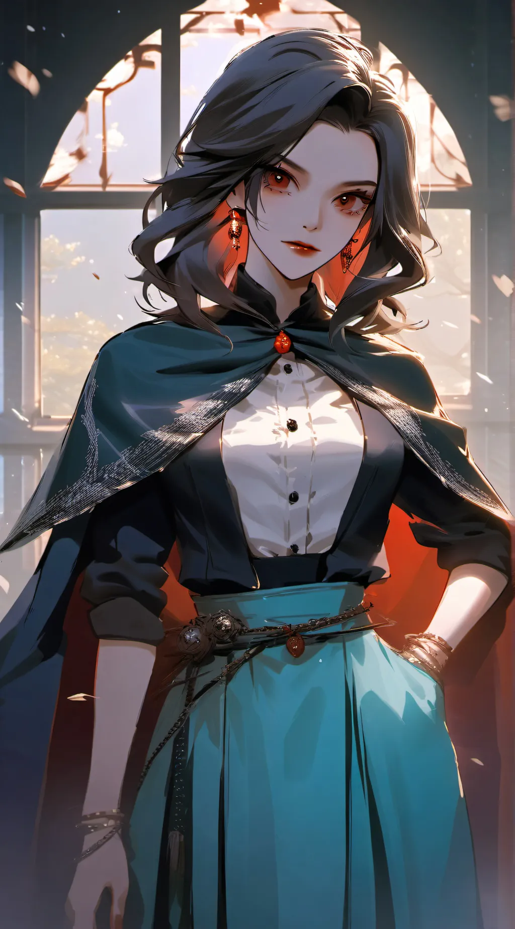 ai character: Cerise background