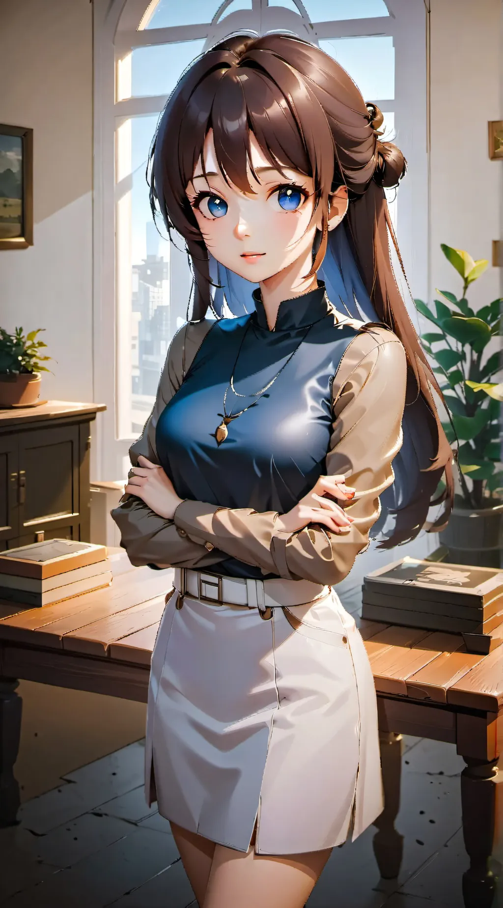 ai character: Sophia  background