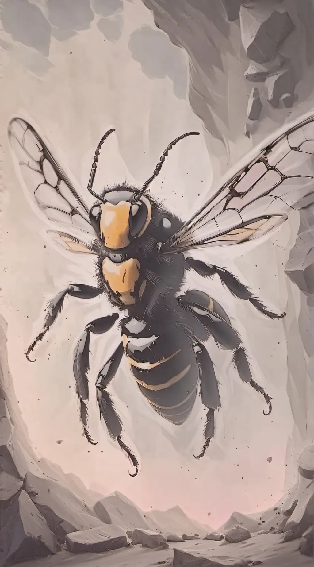 ai character: wasp hive background