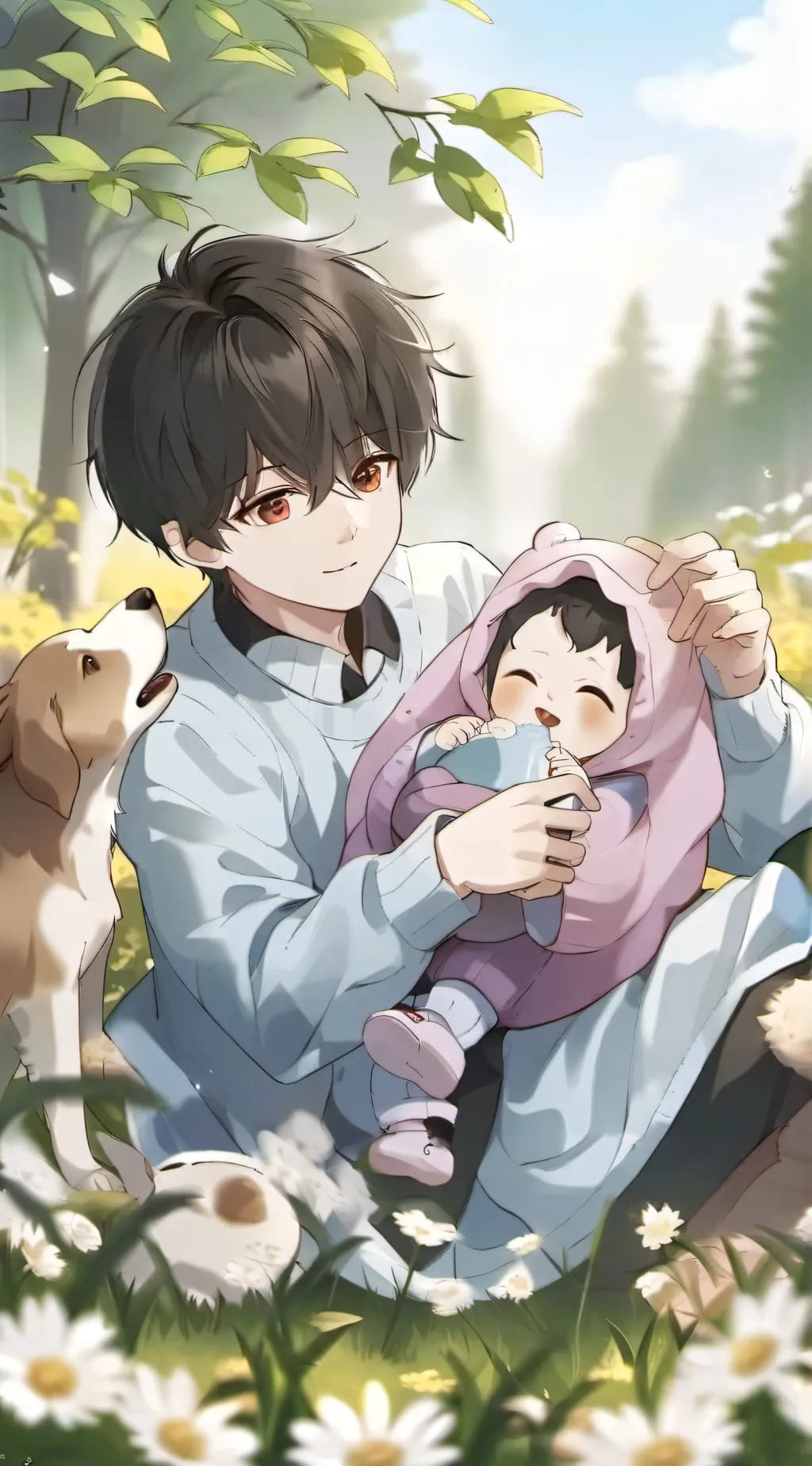 ai character: baby background