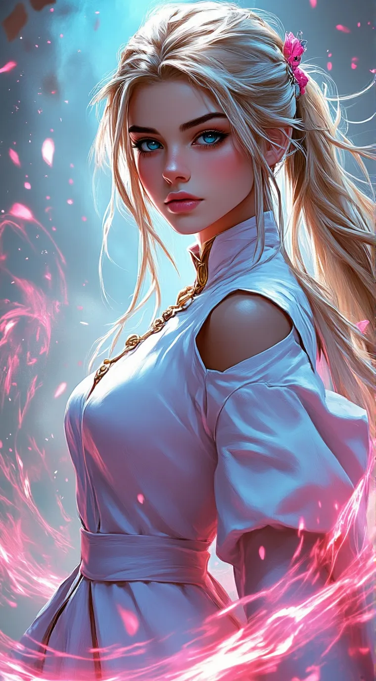 ai character: Alexa blume background