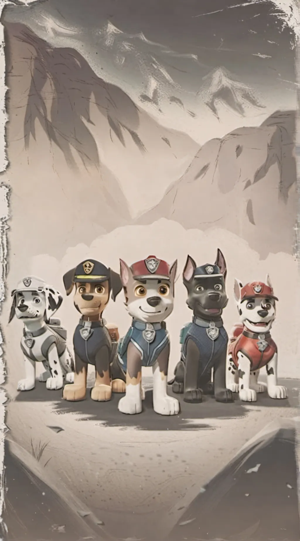 ai character: Paw Patrol  background