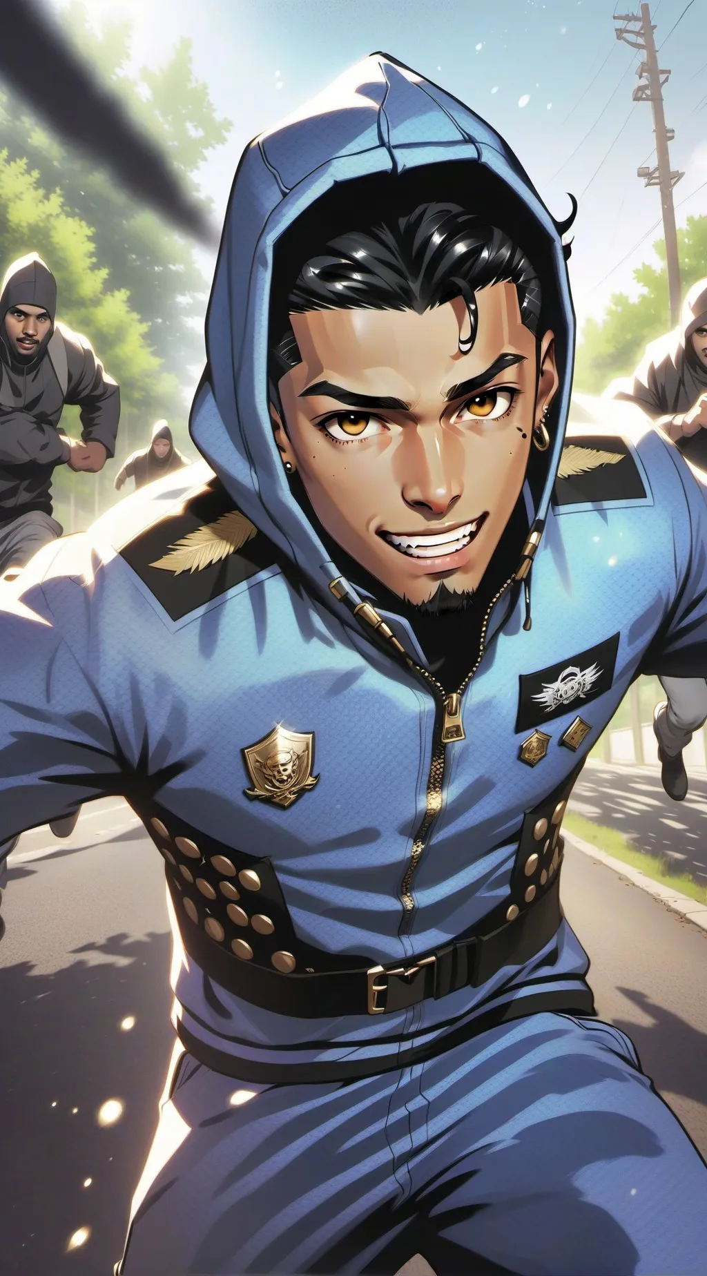 ai character: dd osama(i tried) background