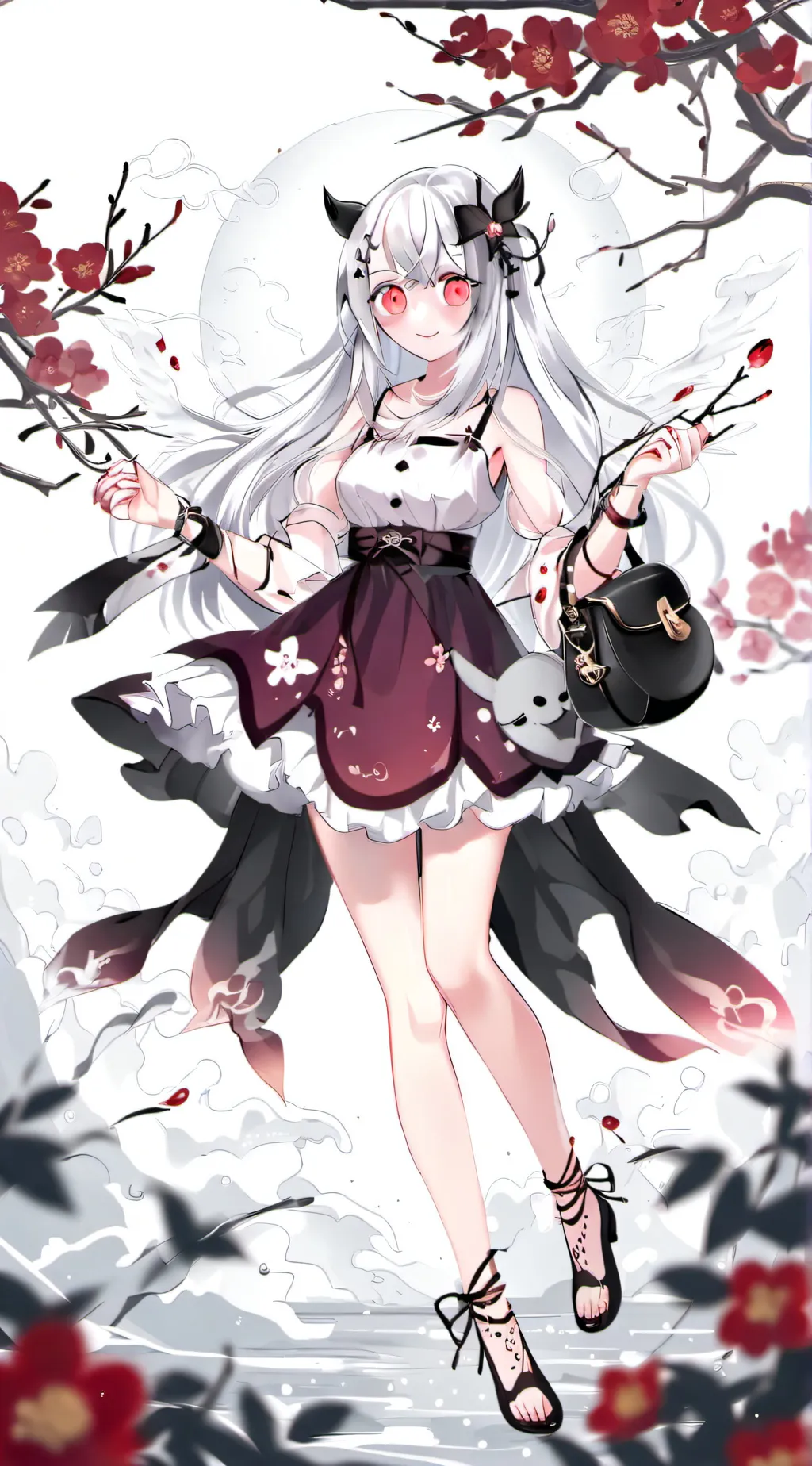 ai character: suss girl background