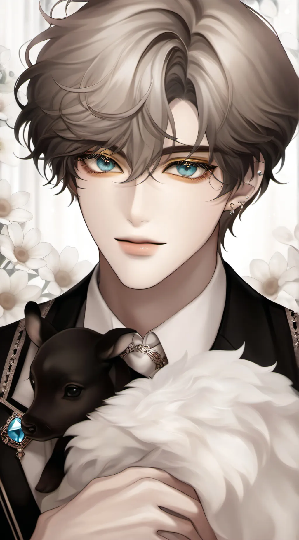 ai character: +*Macaron*+ background