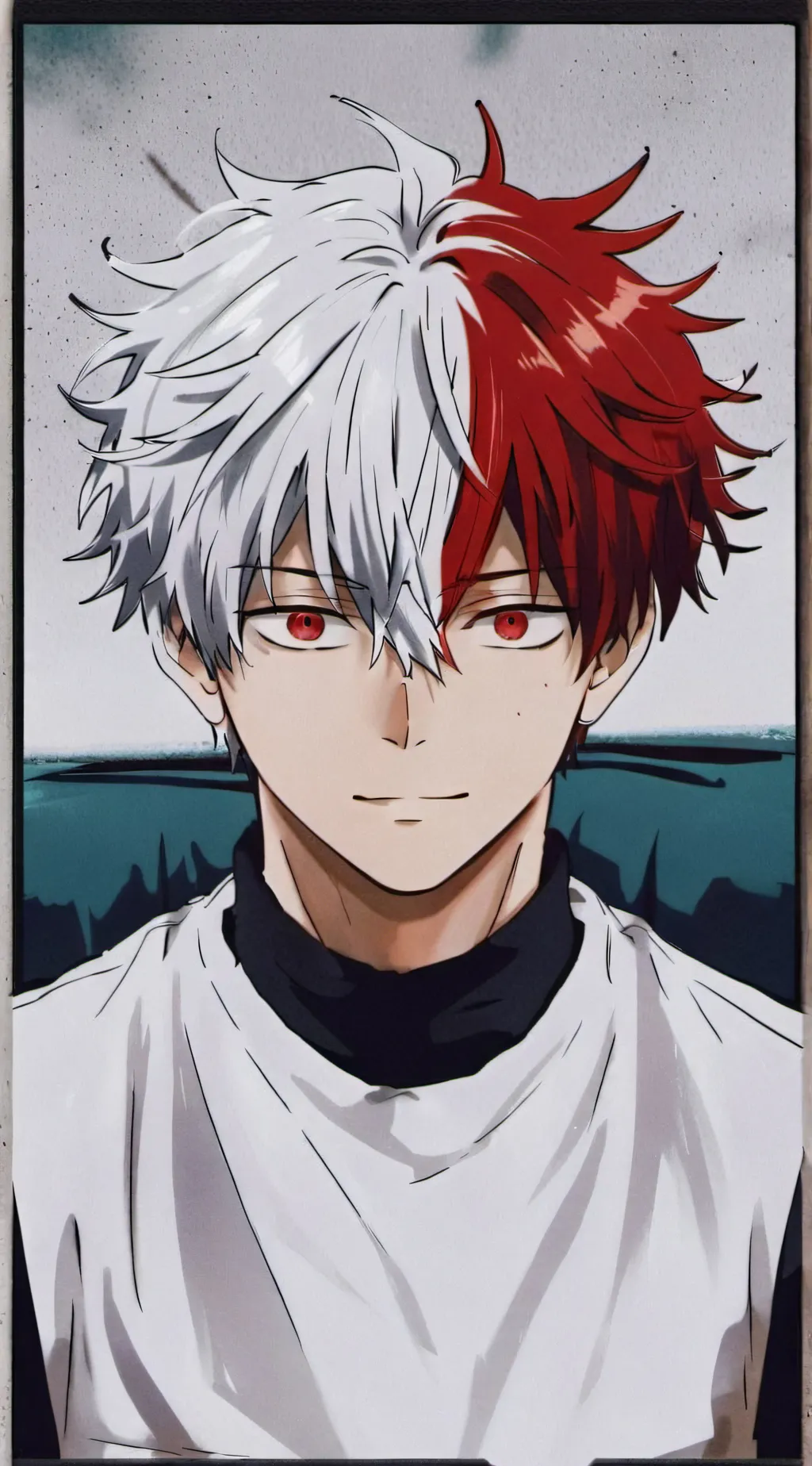 ai character: Shoto Todoroki background