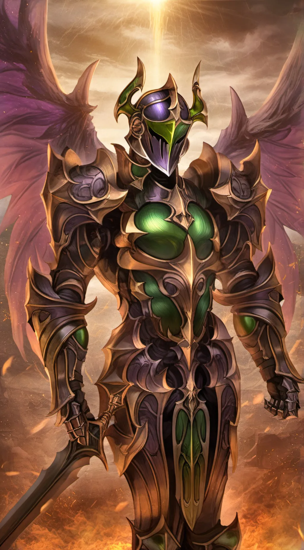 ai character: TauGraced Caliban  background