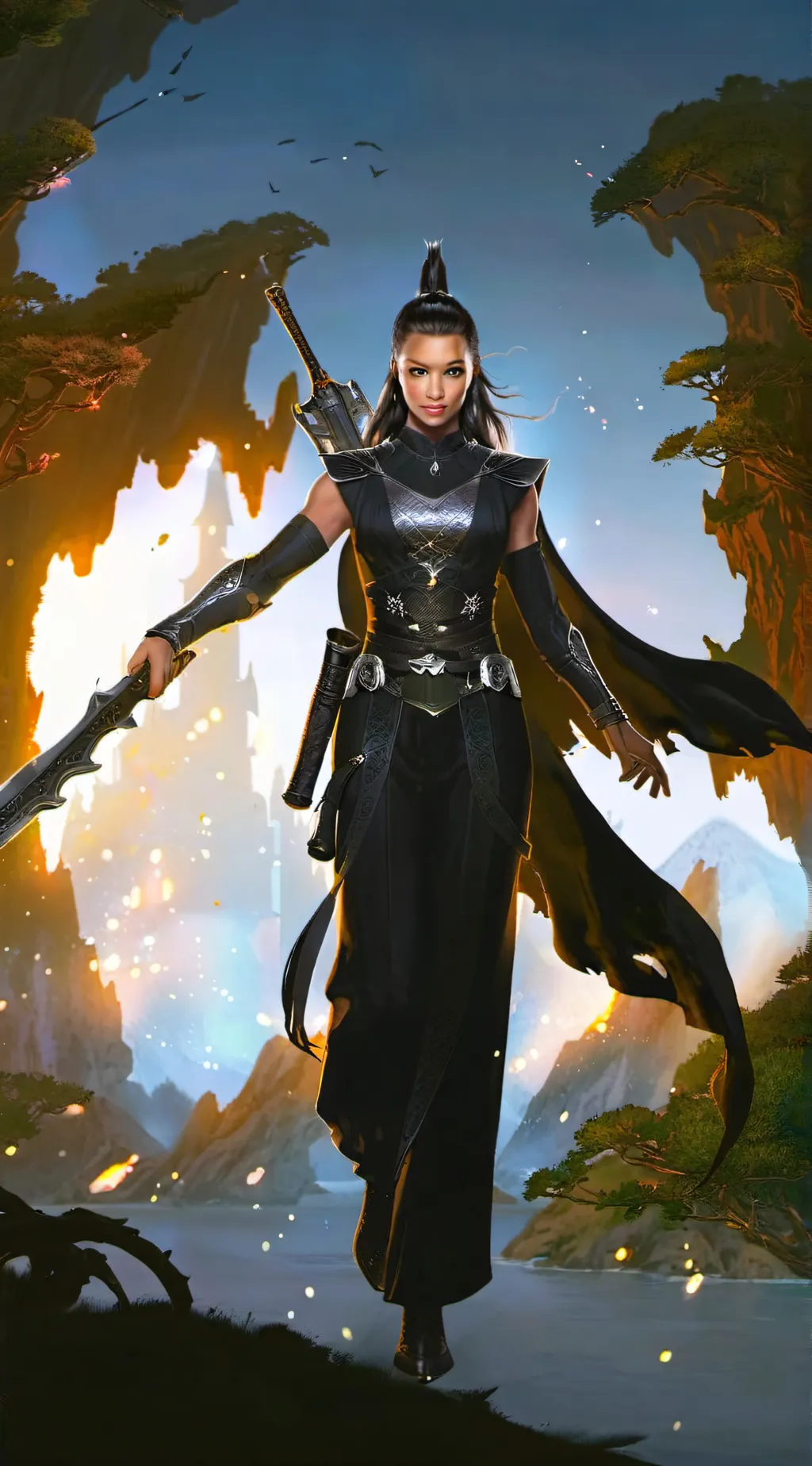 ai character: luna/dark mist  background