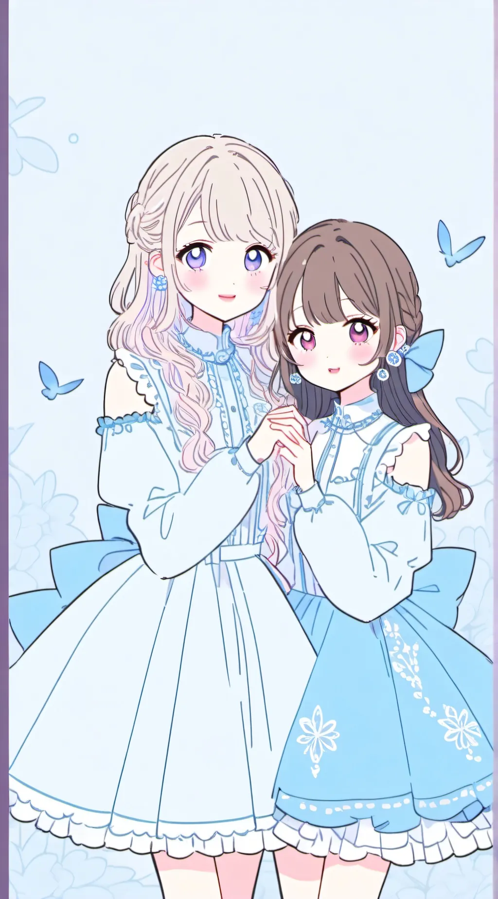 ai character: 🎀Bella&Stella🎀 background