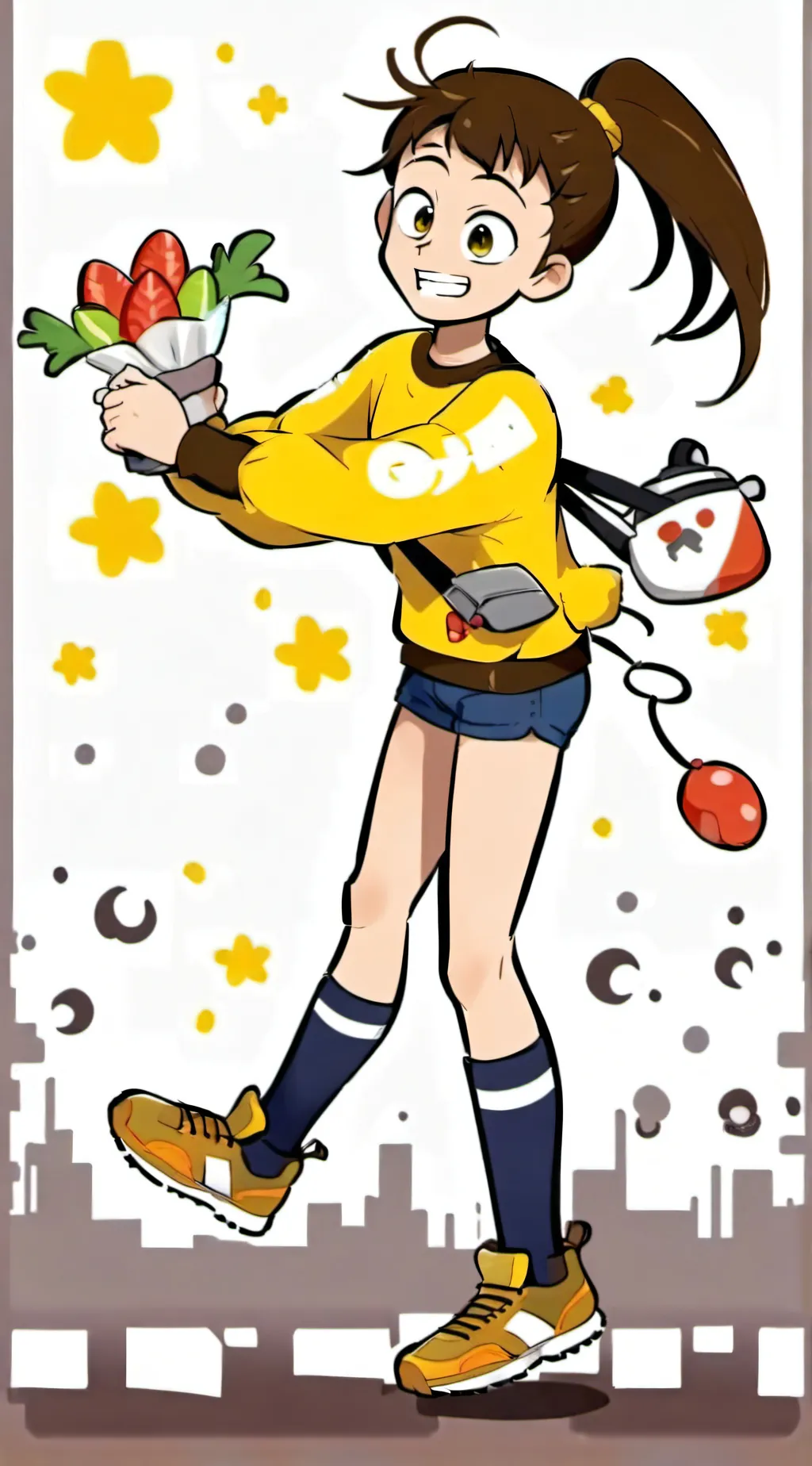 ai character: Luan Loud background
