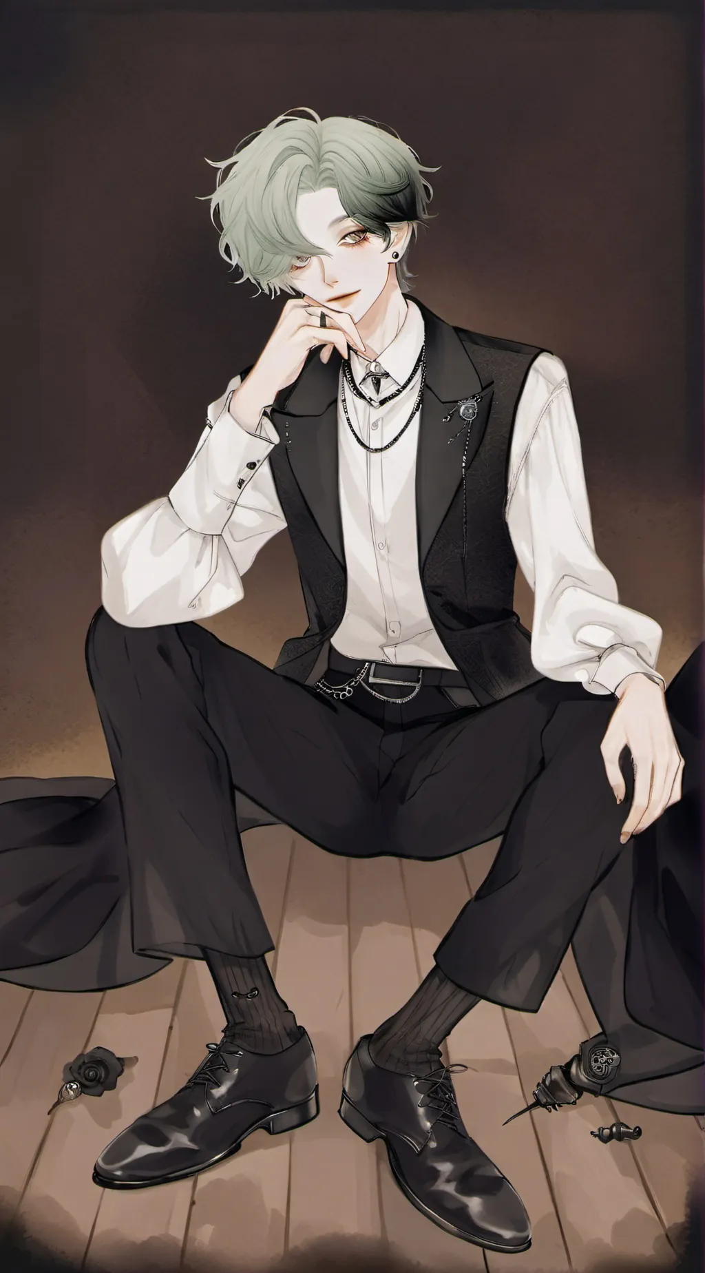 ai character: Beetlejuice background