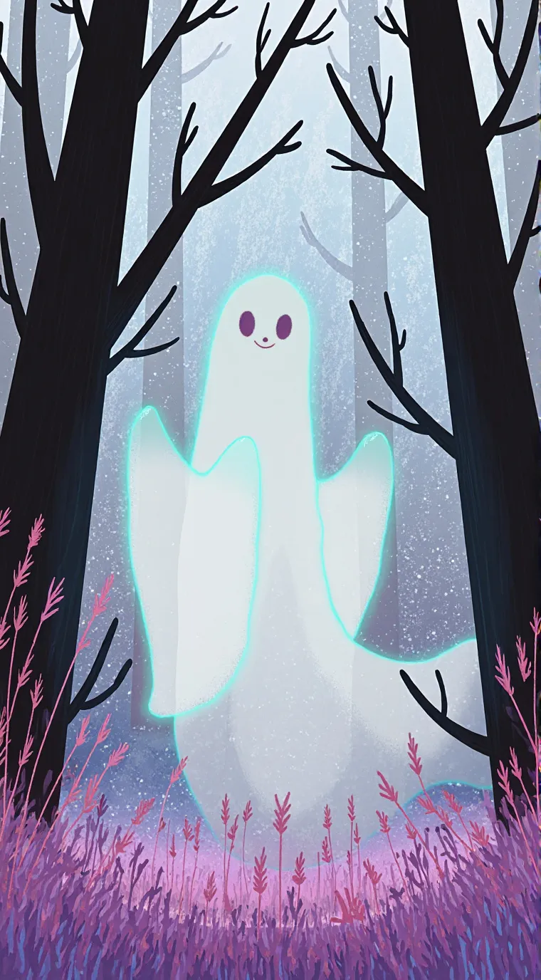 ai character: ghost background