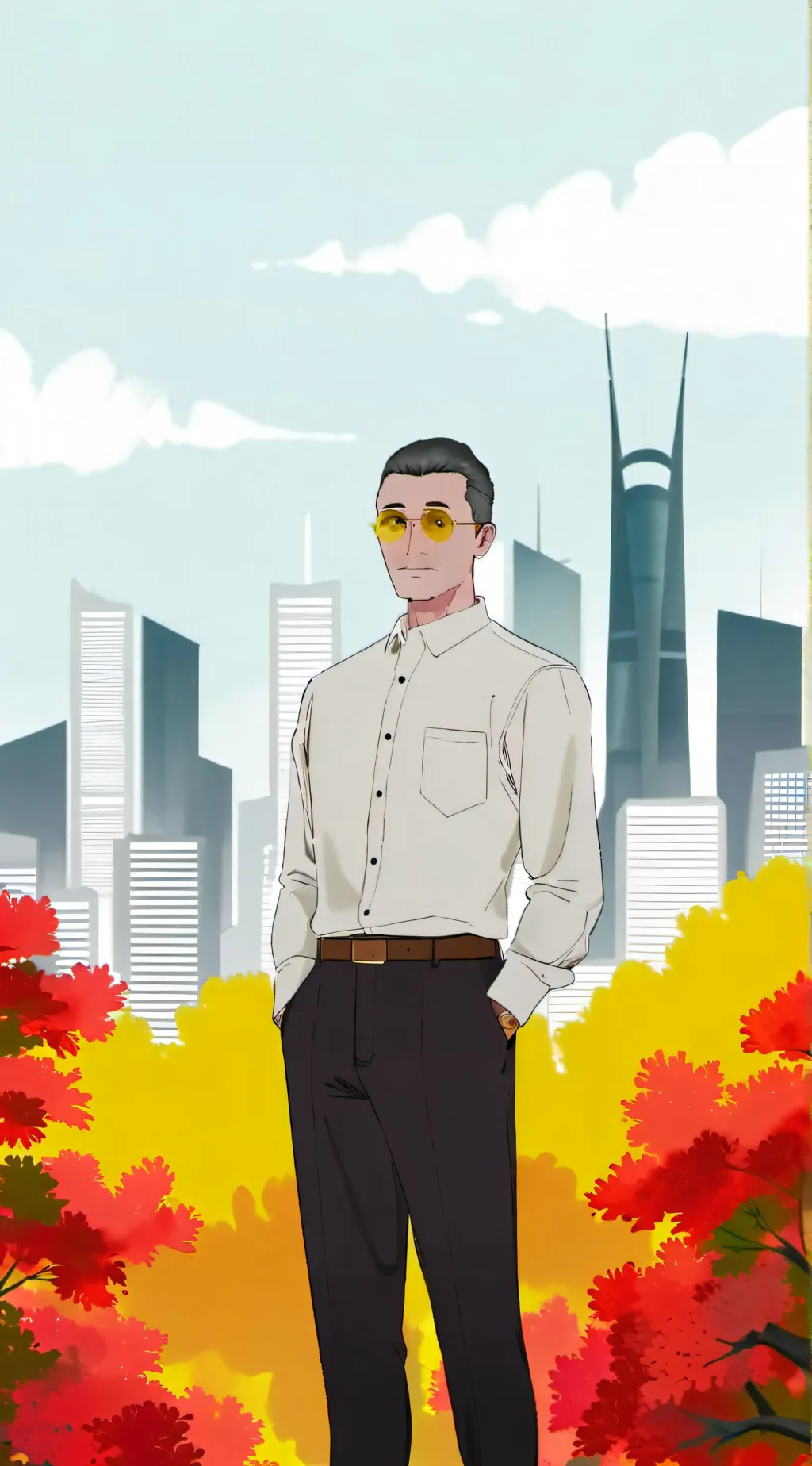 ai character: Number block 13 background