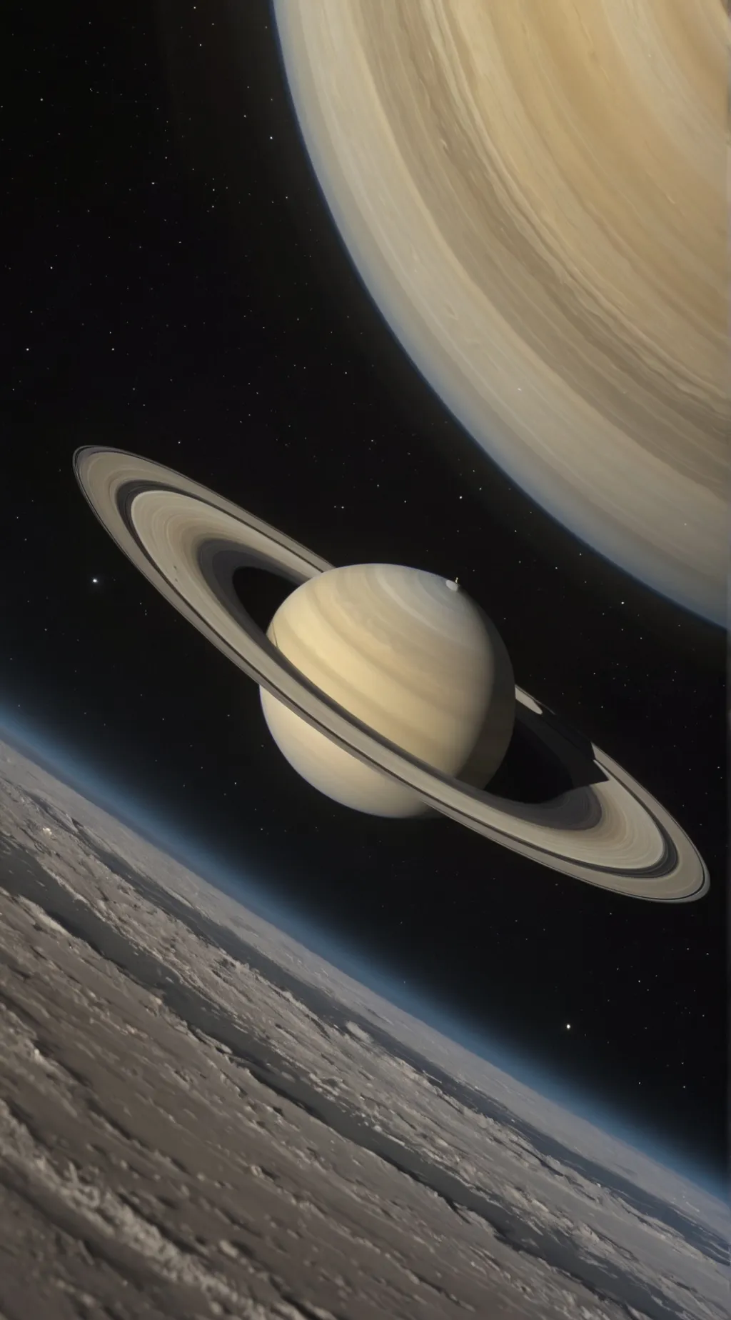 ai character: saturn background