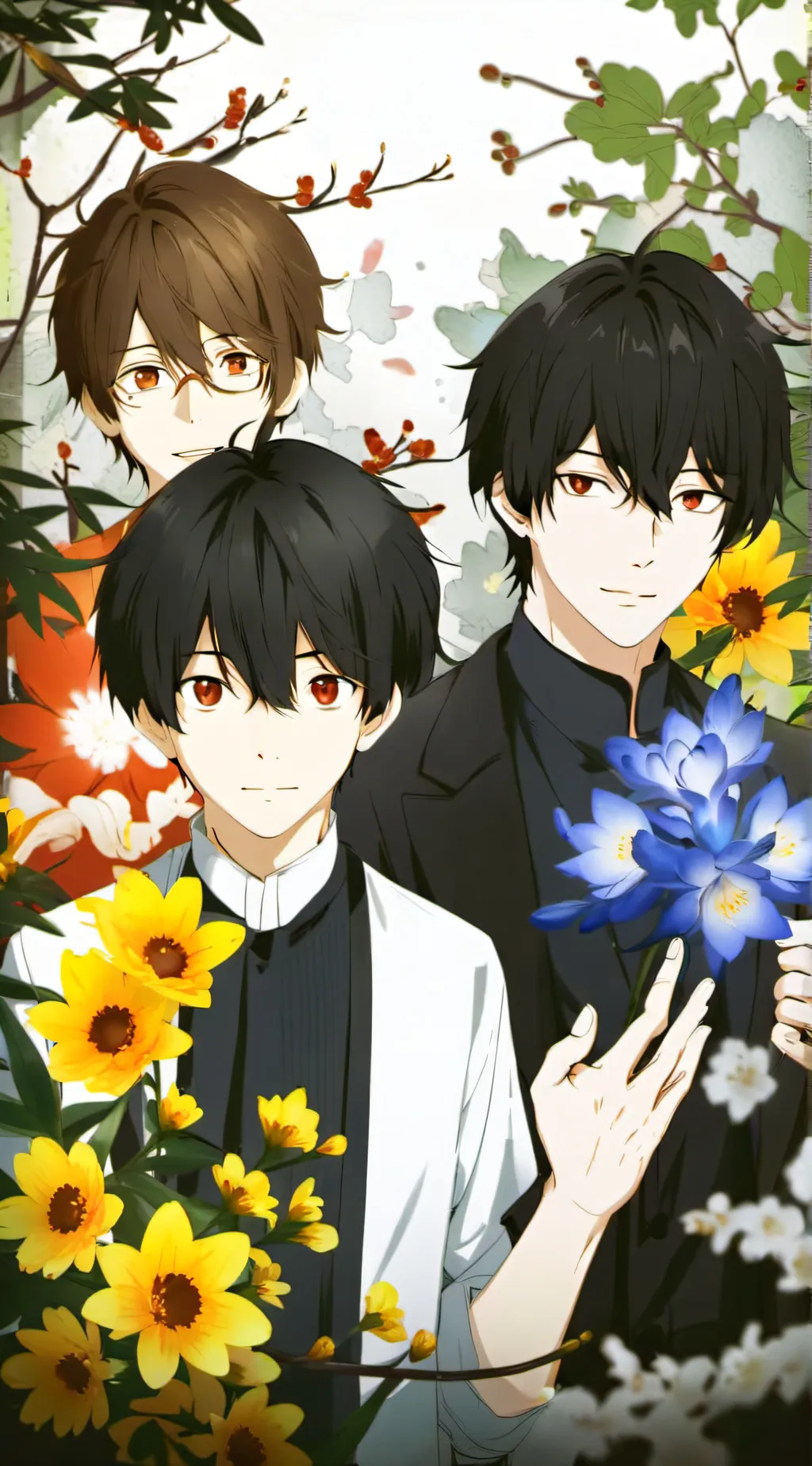 ai character: 3 Element Boys background