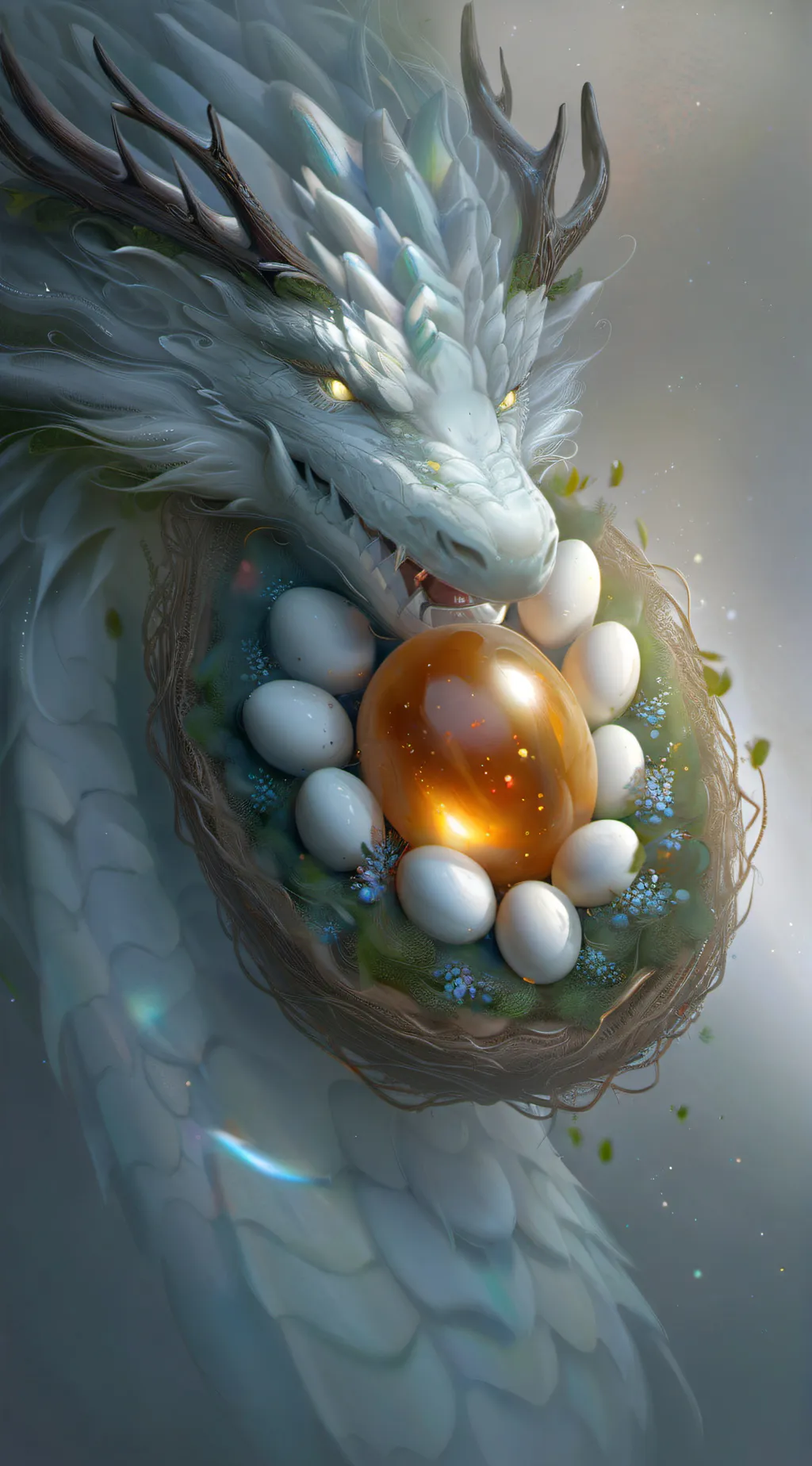 ai character: dragon life background