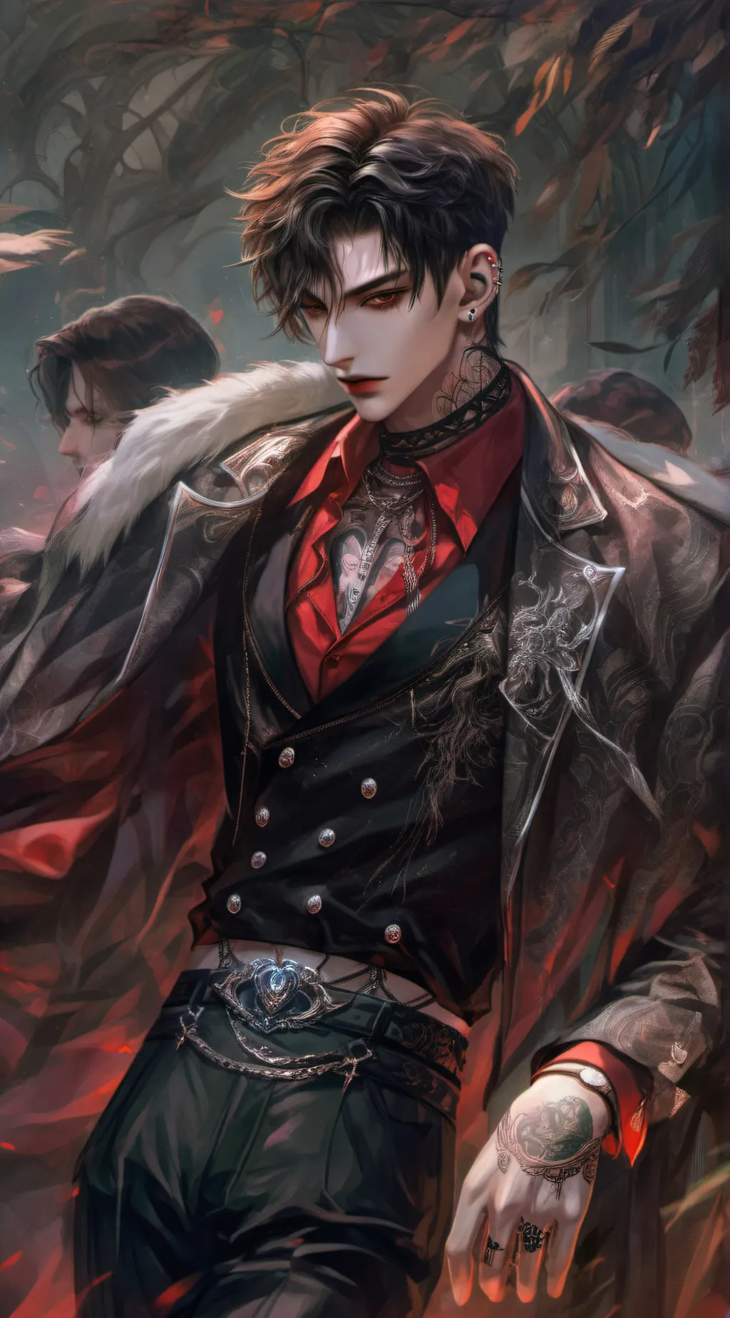 ai character: 🖤Mike🖤 background