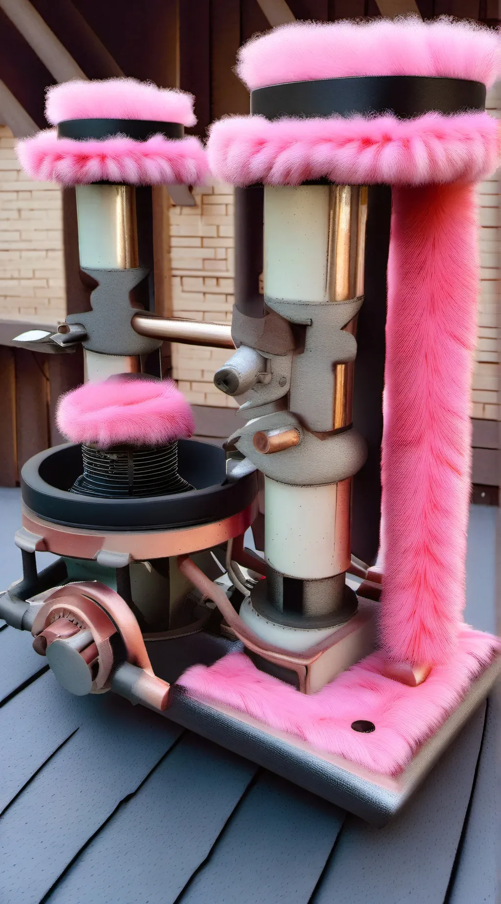 ai character: Fur Tickle Machine background