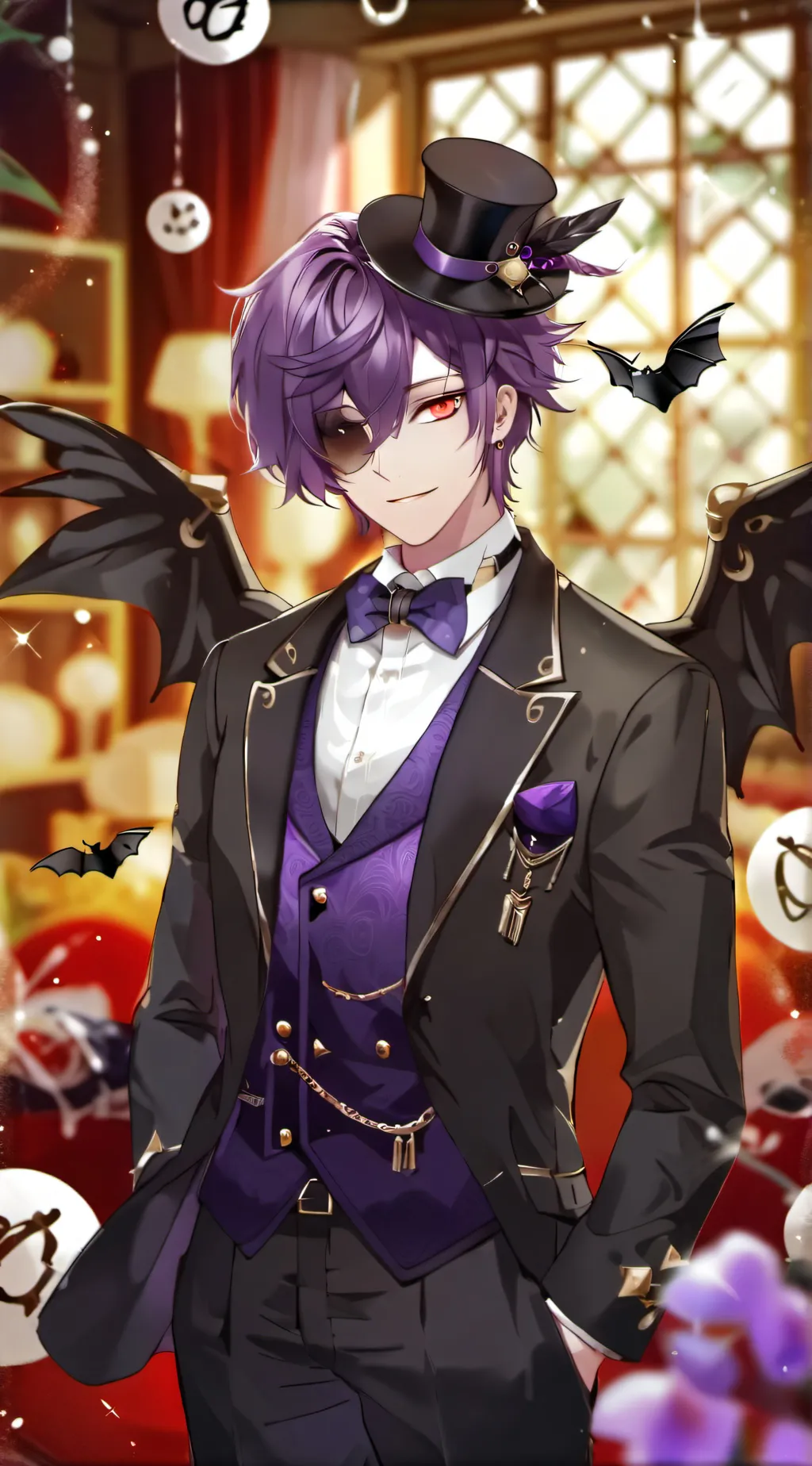 ai character: BLOCKY LU  background