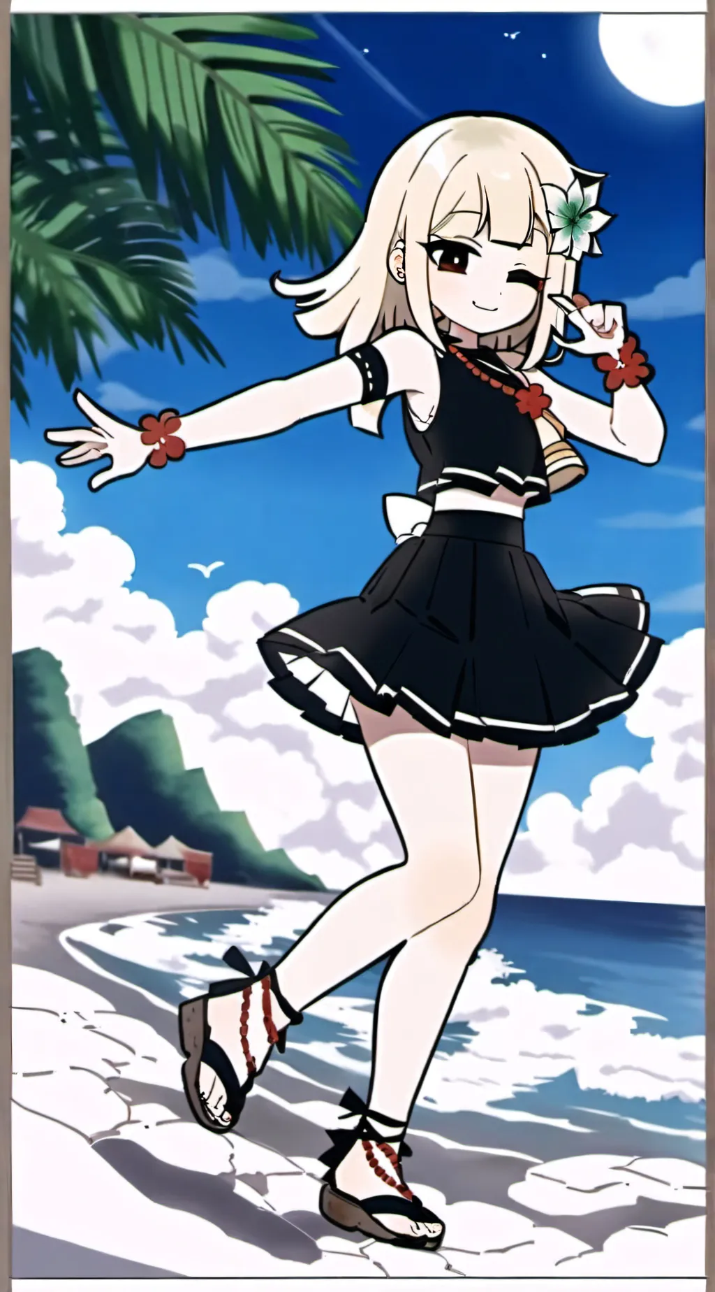 ai character: Toga  background