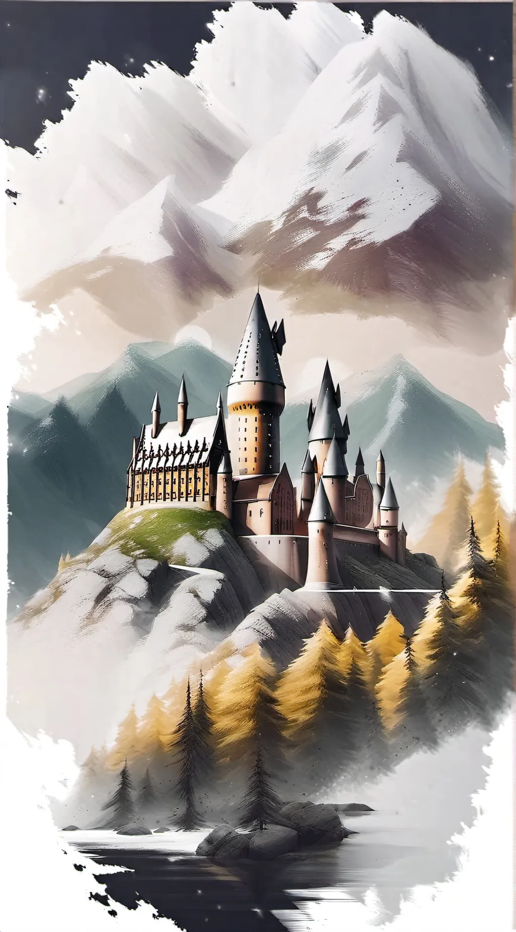 ai character: Hogwarts  background